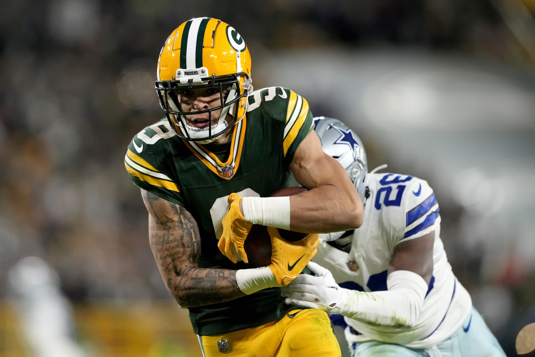 Christian Watson credits Aaron Rodgers for his professional, personal  development