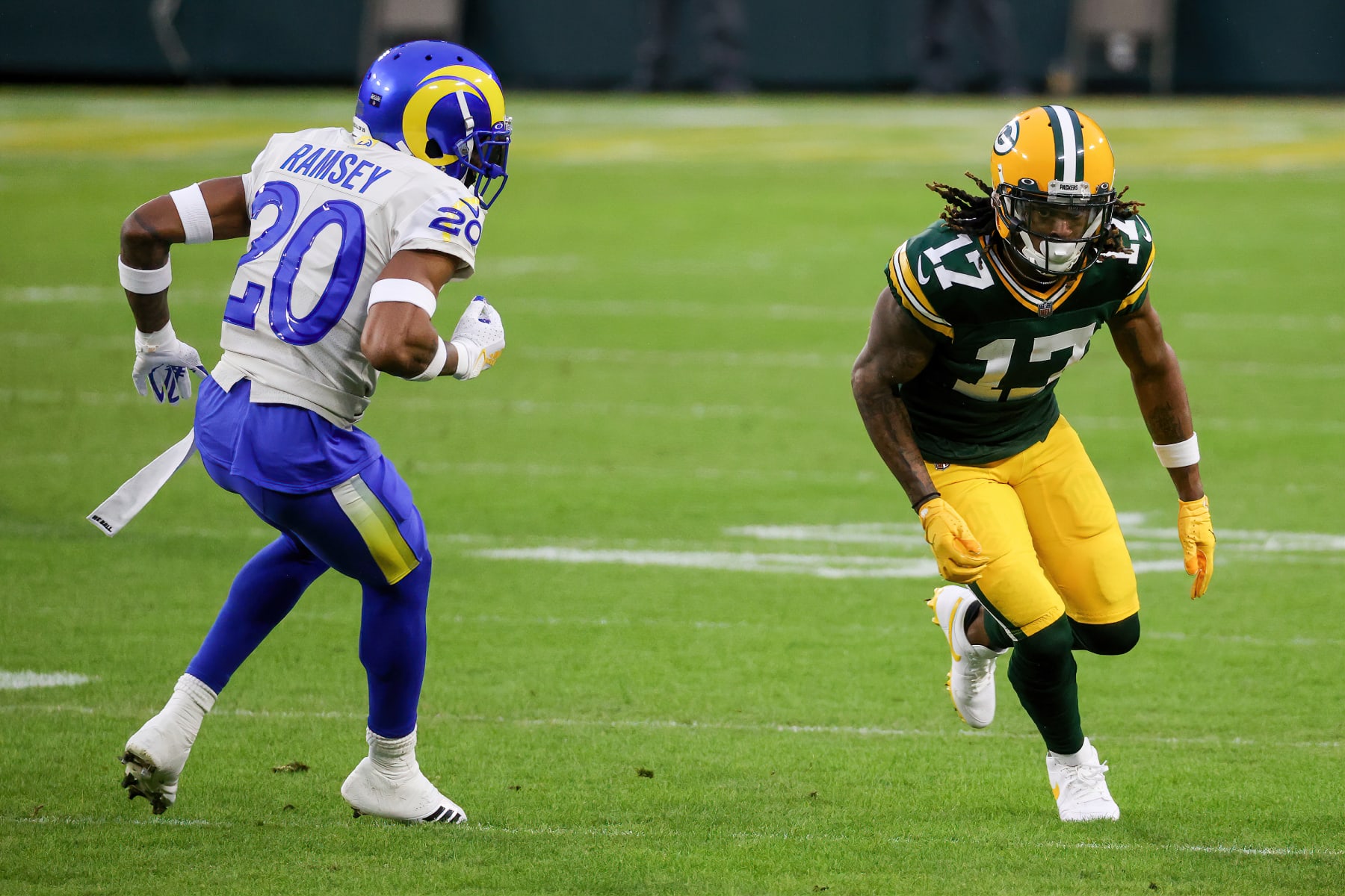 Rams' Jalen Ramsey looks to neutralize Packers' Davante Adams - Los Angeles  Times