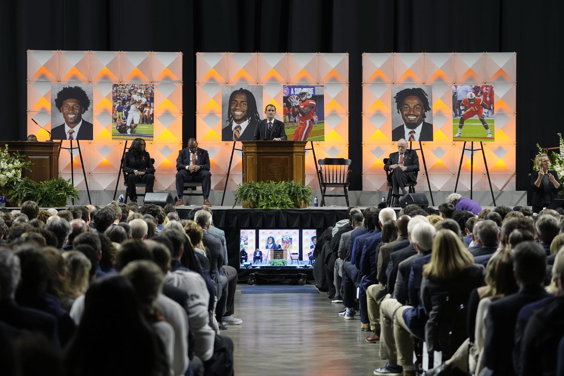 Devin Chandler, Lavel Davis Jr., D'Sean Perry Honored in Ceremony After