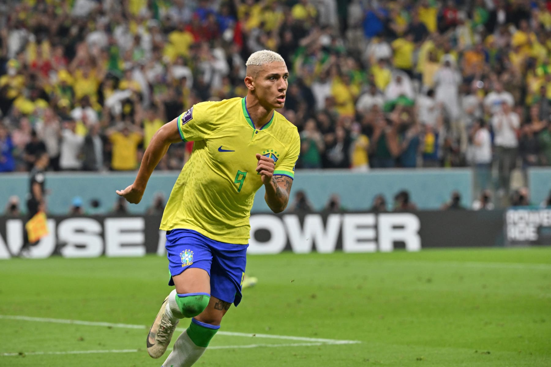 Richarlison Brazil scores v Serbia Group G World Cup Qatar 2022 Images