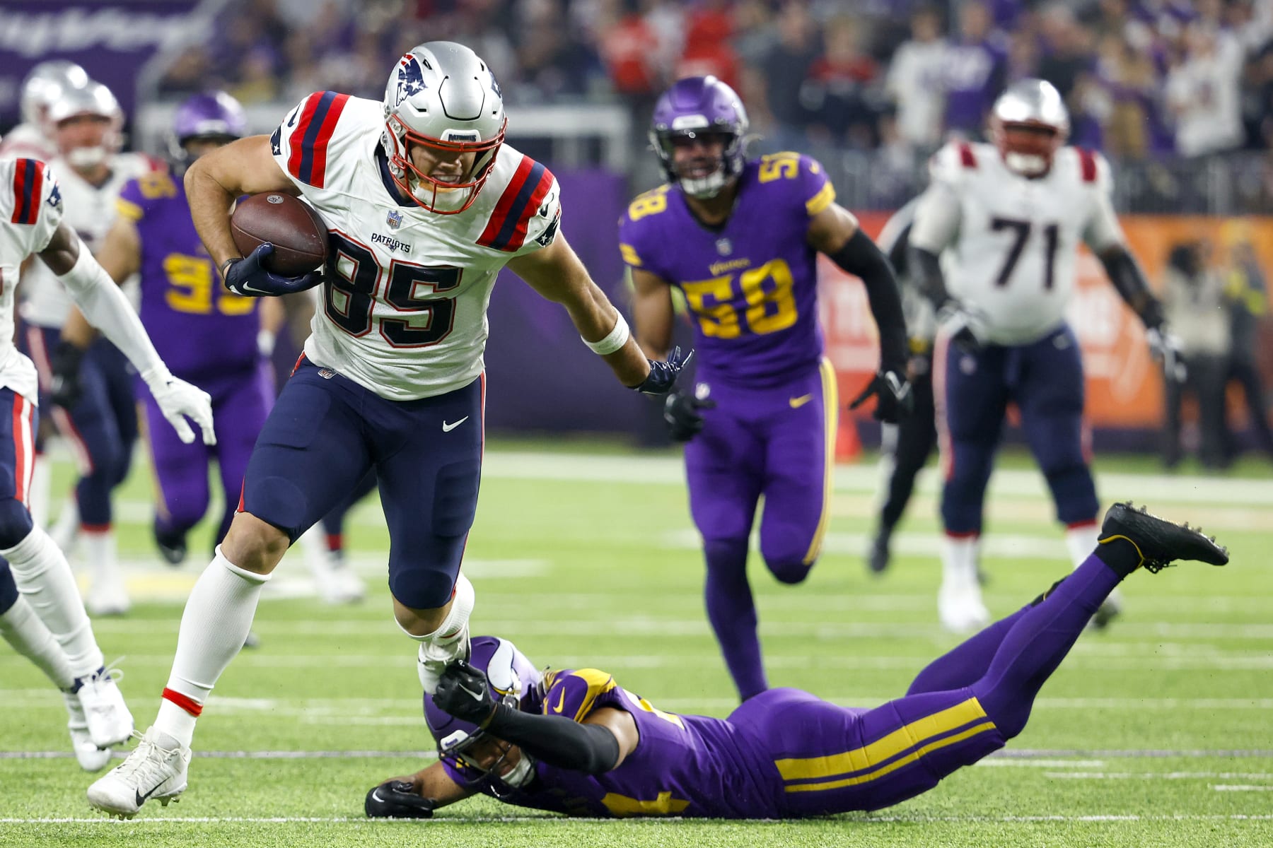 Patriots-Cardinals Anytime Touchdown: Hunter Henry Scores