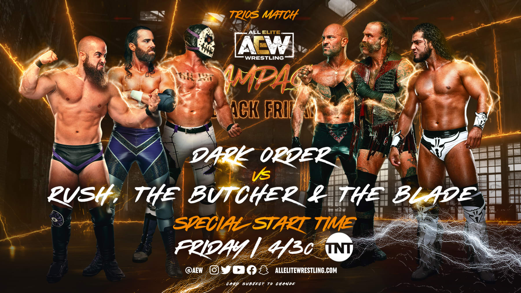 The Dark Order, Rush, Blade and Butcher.