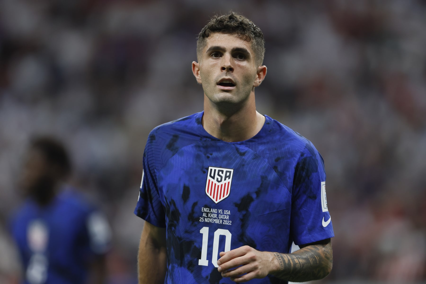 Pulisic USA USMNT Away jersey blue World Cup 2022