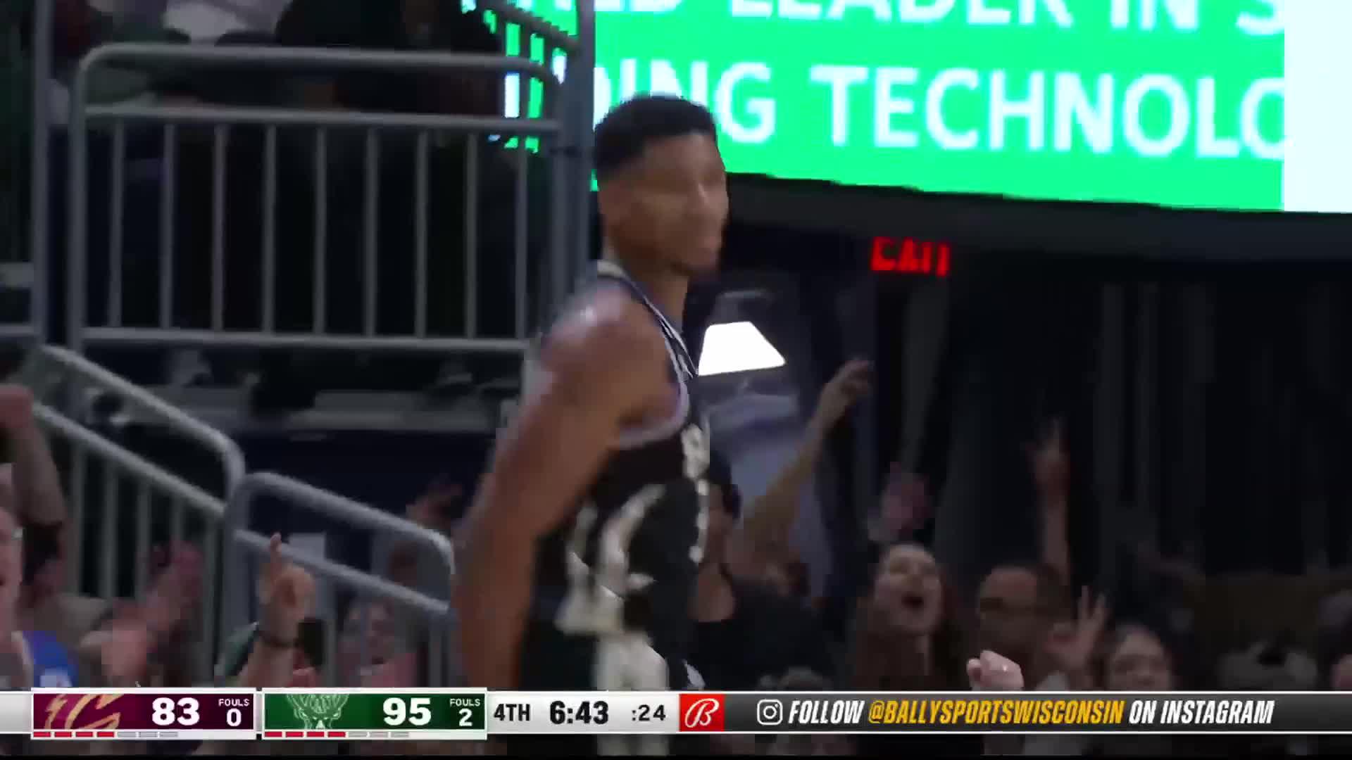Giannis Antetokounmpo Points in MIL vs. CLE