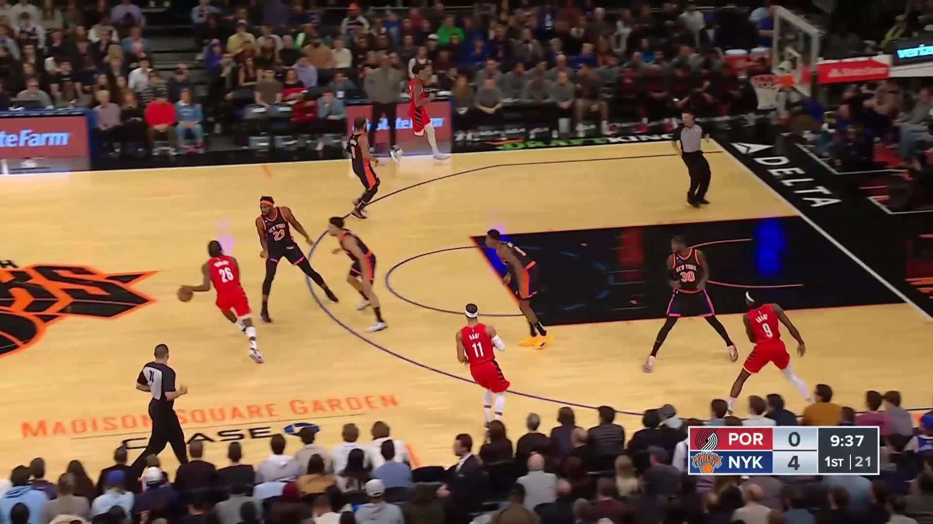 Simons and Grant Gof OFF on Knicks