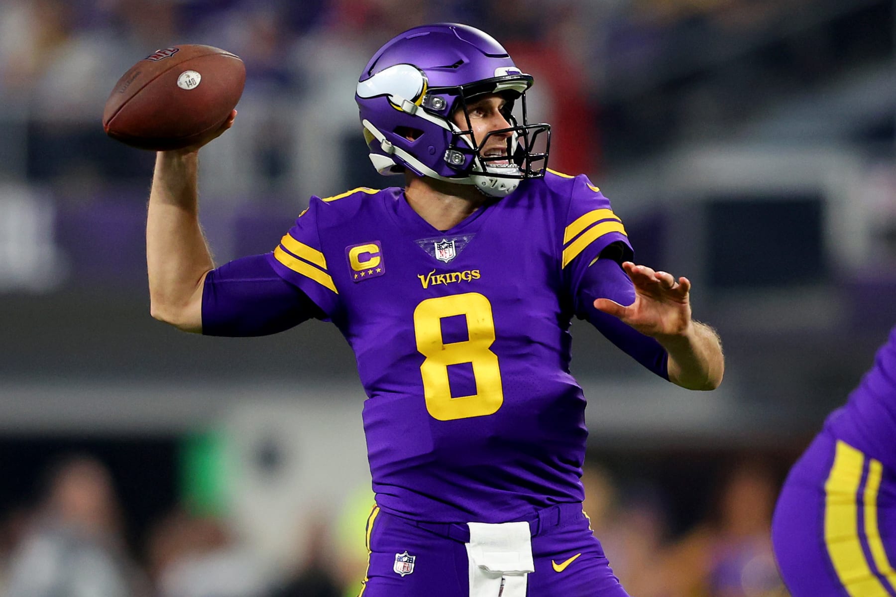 Equipment Staff Prepares Primetime Purple Jerseys for Vikings-Cowboys Game