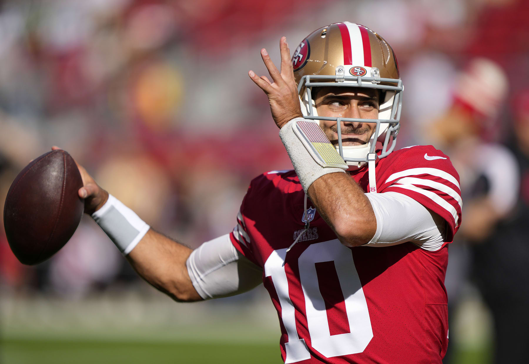 San Francisco 49ers start Jimmy Garoppolo after Trey Lance injury - Deseret  News