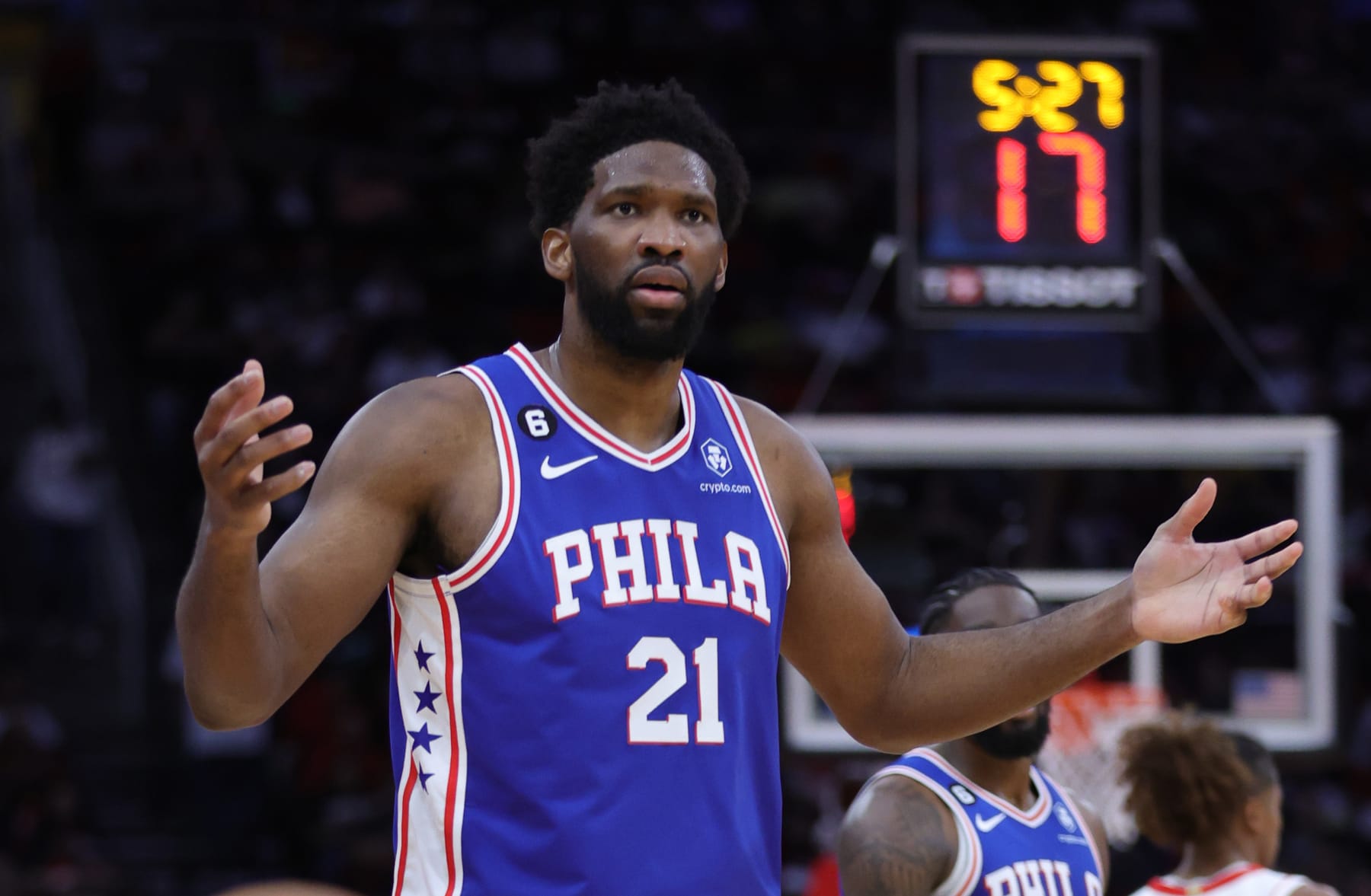 Joel Embiid Philadelphia 76ers Game-Used #21 White Earned Jersey from  Game 6 of the Eastern