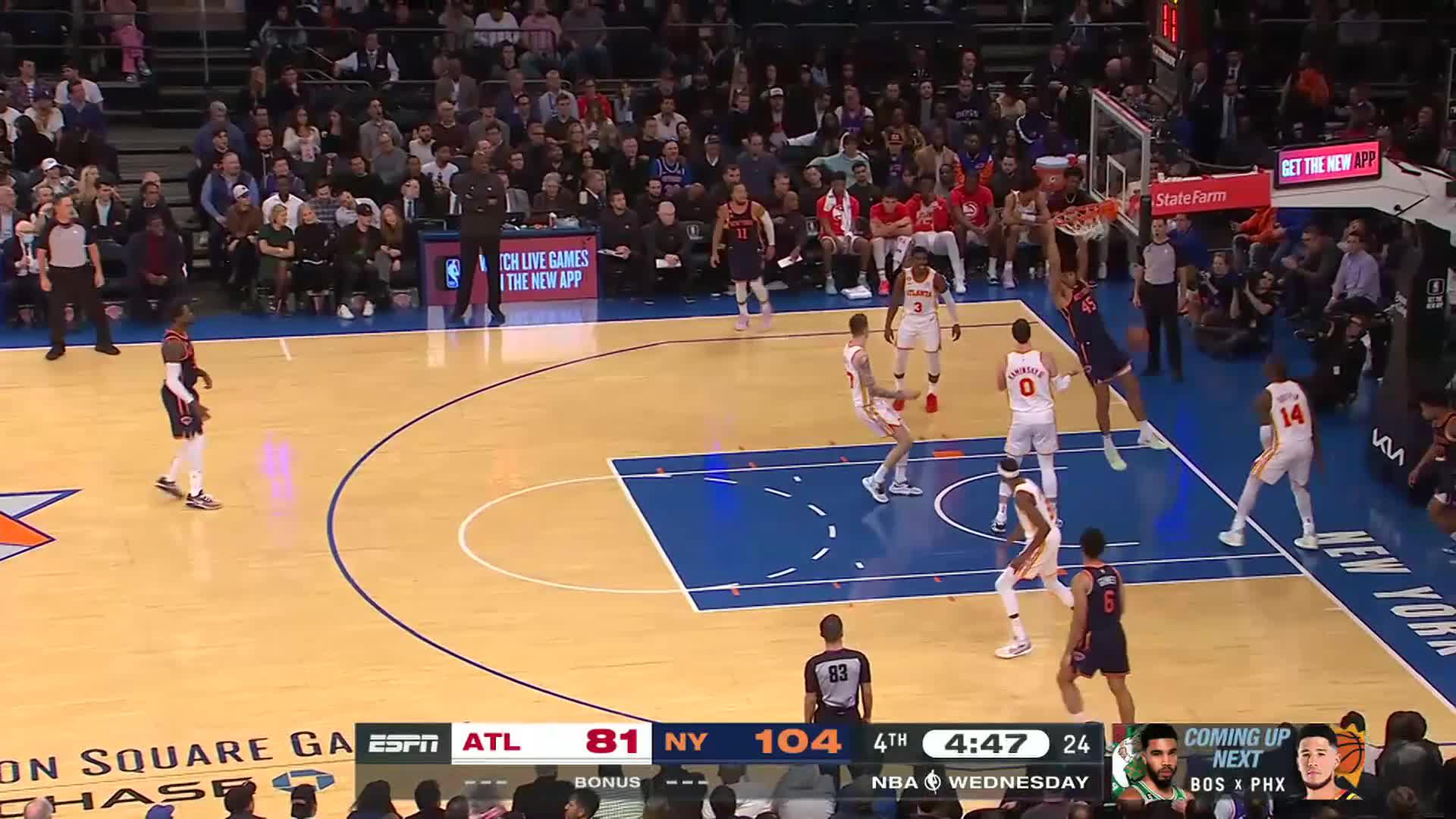 Jericho Sims goes up to get it and finishes the oop