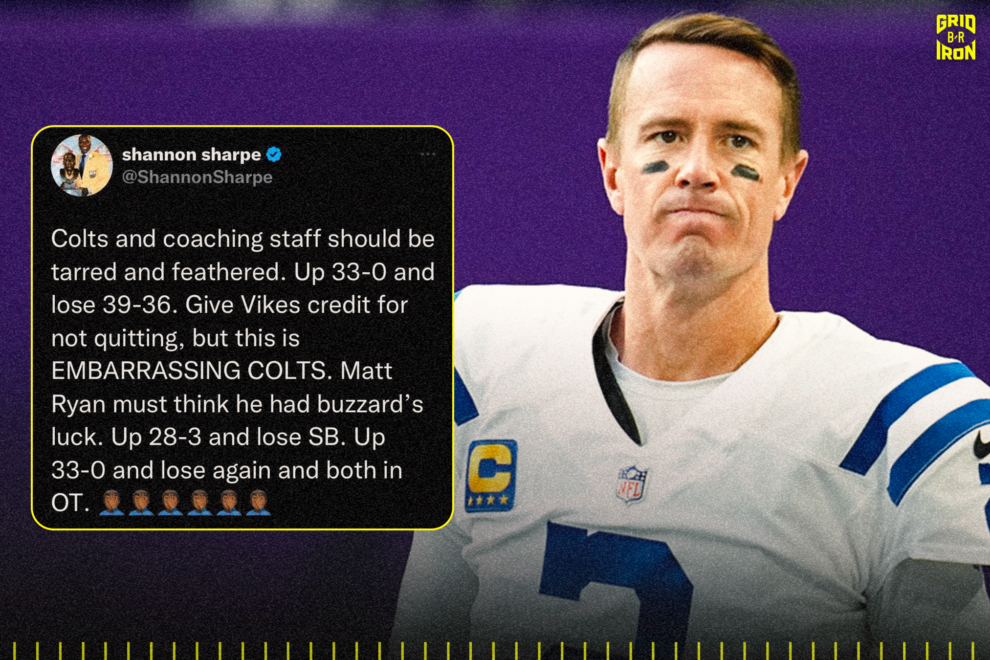 Colts vs. Vikings: Twitter reaction to Colts blowing a 33-point lead