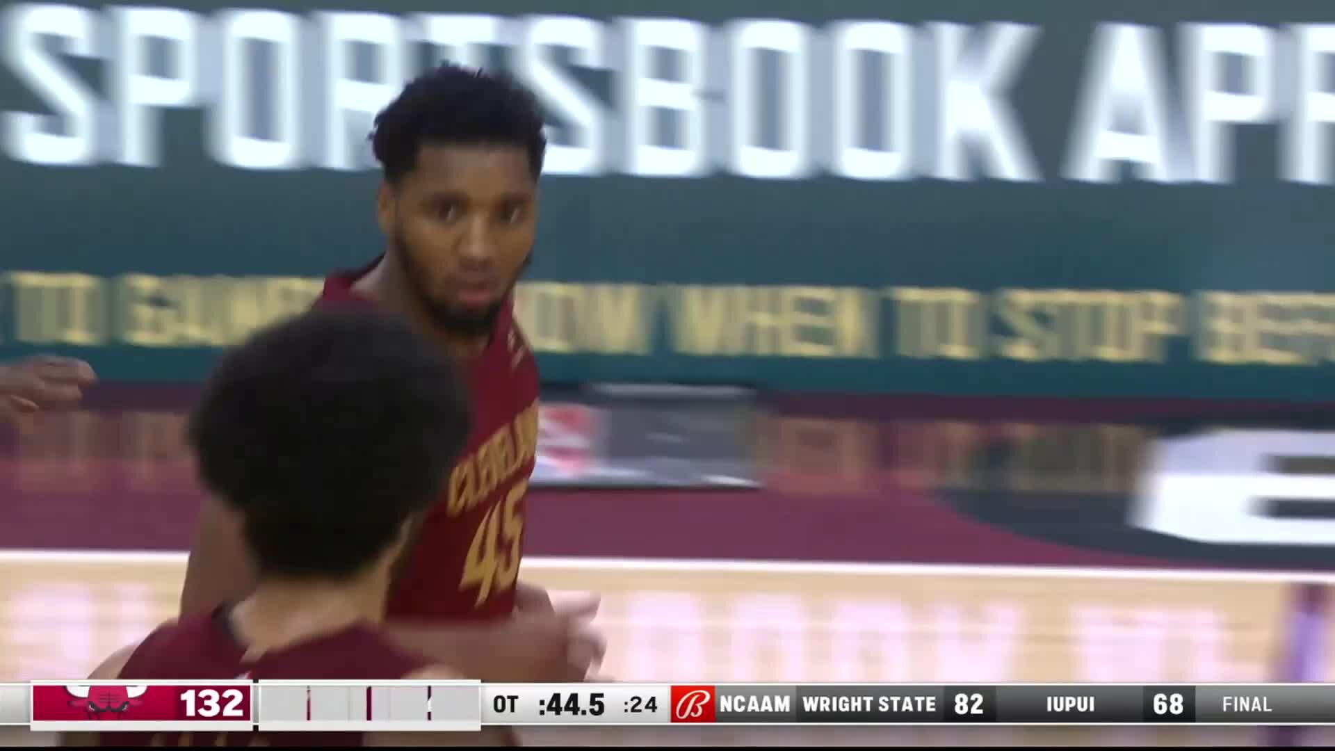 NBA Cavs' Donovan Mitchell Committed Lane Violation on Putback to
