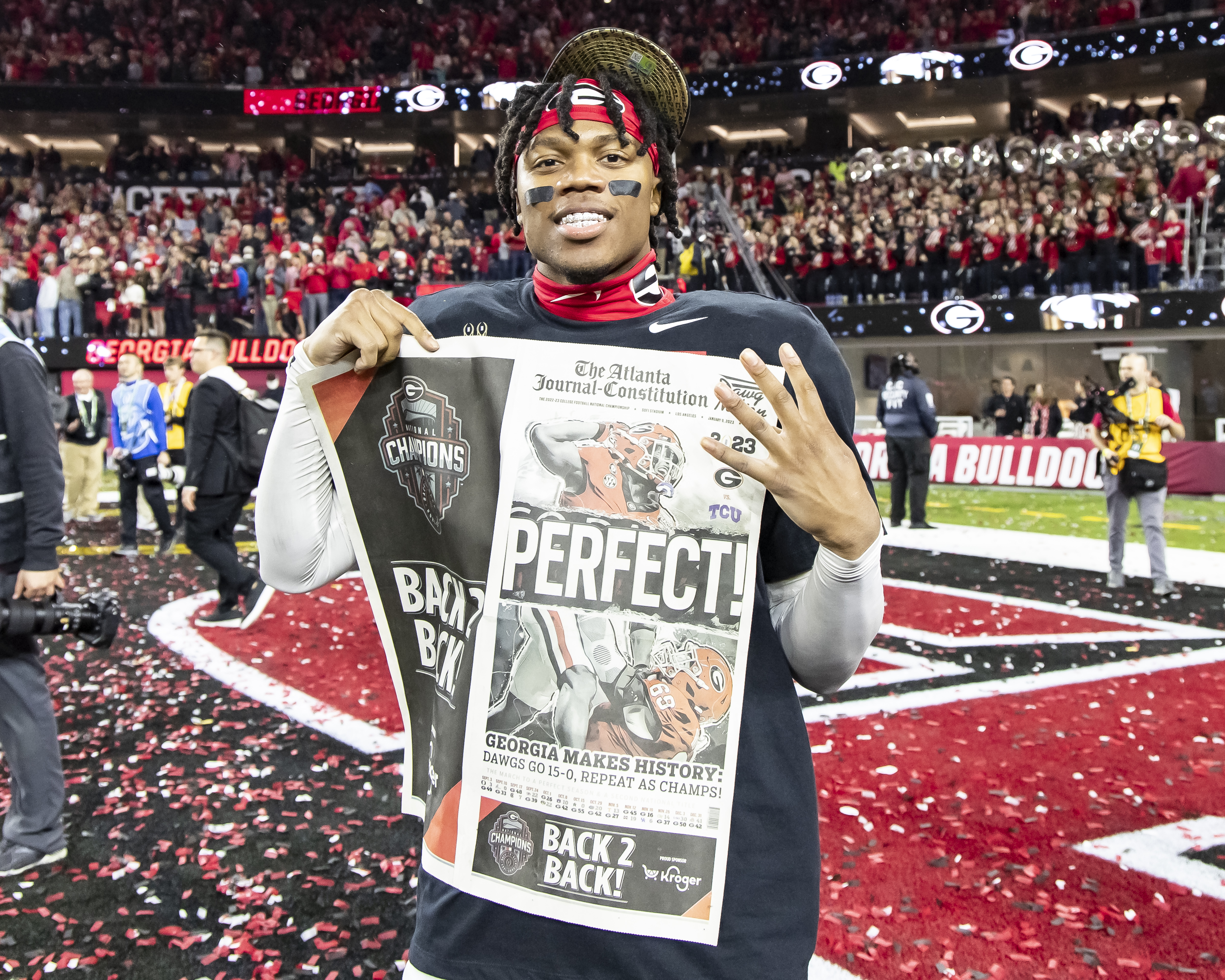 Georgia pounds TCU, 65-7, to repeat as CFP national champs