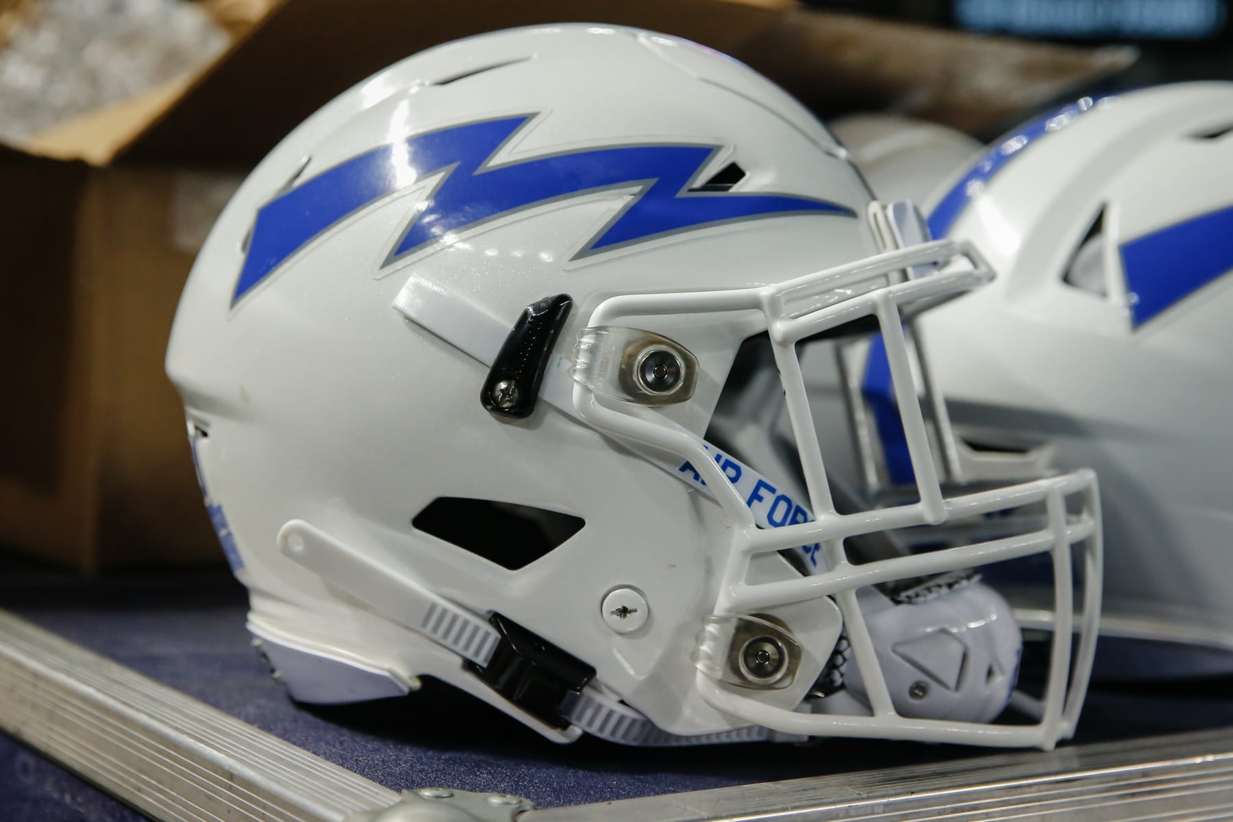 PHOENIX, AZ - DECEMBER 27:  An Air Force Falcons helmet during the Cheez-It Bowl college football game between the Air Force Falcons and the Washington State Cougars on December 27, 2019 at Chase Field in Phoenix, Arizona. (Photo by Kevin Abele/Icon Sportswire via Getty Images)