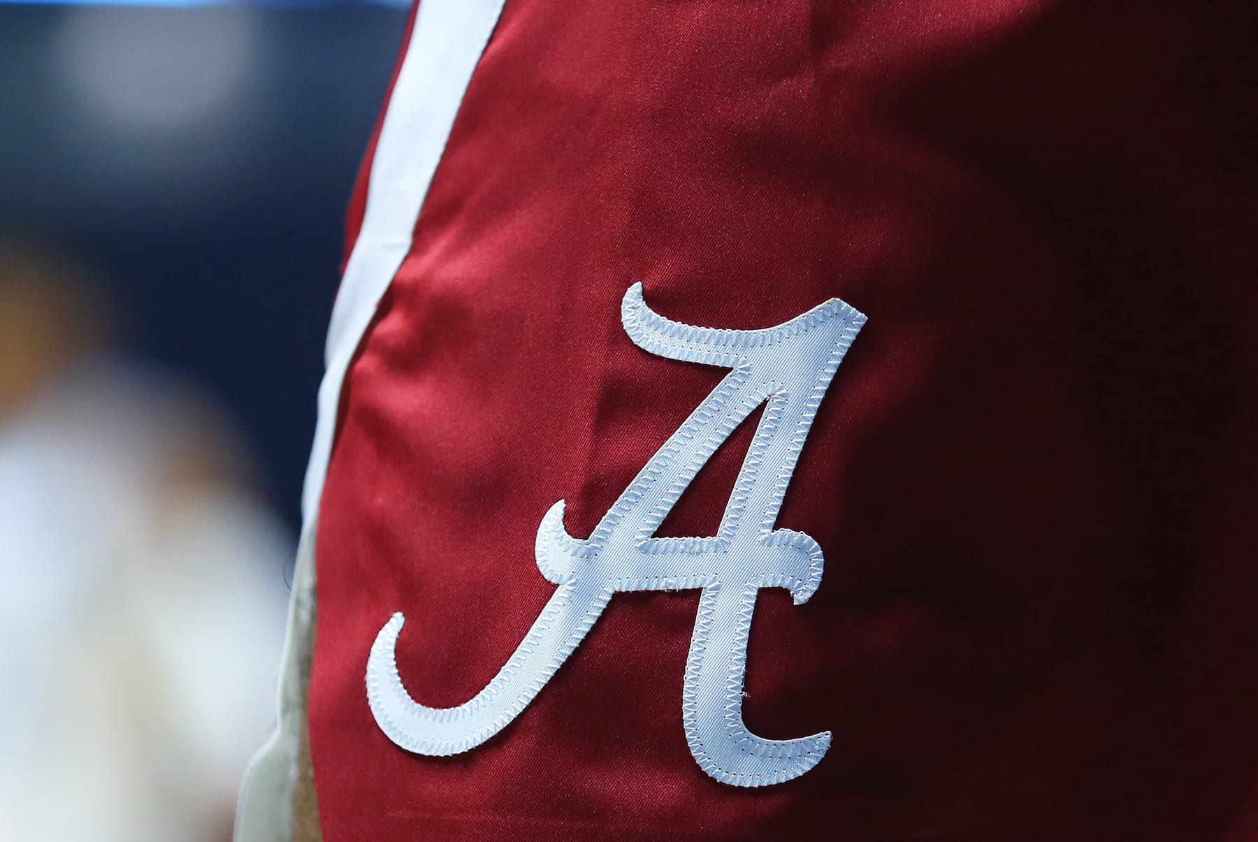 KINGSTON, RI - NOVEMBER 15: General view of the Alabama Crimson Tide logo during the college basketball game between Alabama Crimson Tide and Rhode Island Rams on November 15, 2019, at Ryan Center in Kingston, RI. (Photo by M. Anthony Nesmith/Icon Sportswire via Getty Images)