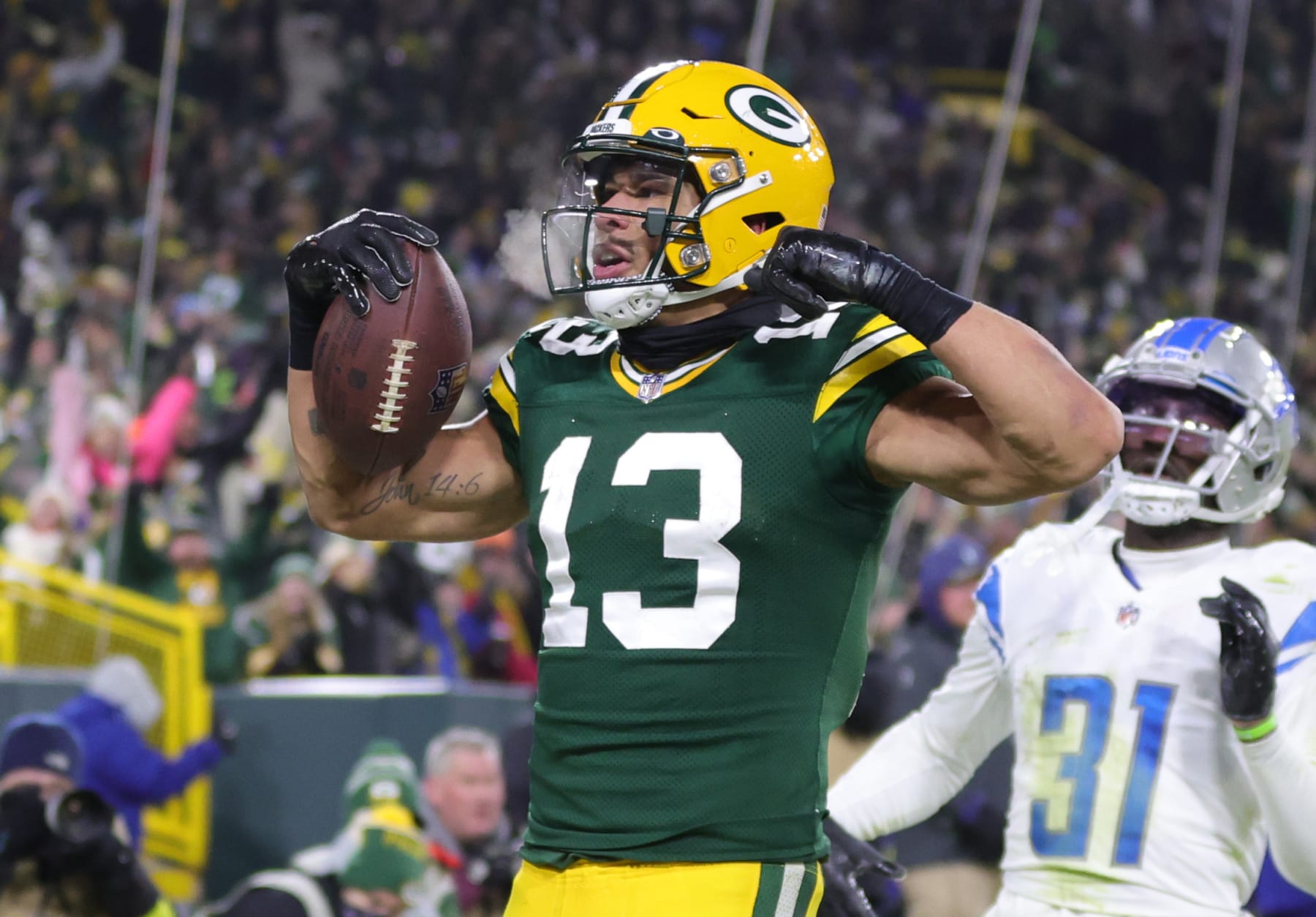 Jets' Allen Lazard talks with certainty about looming Aaron Rodgers trade