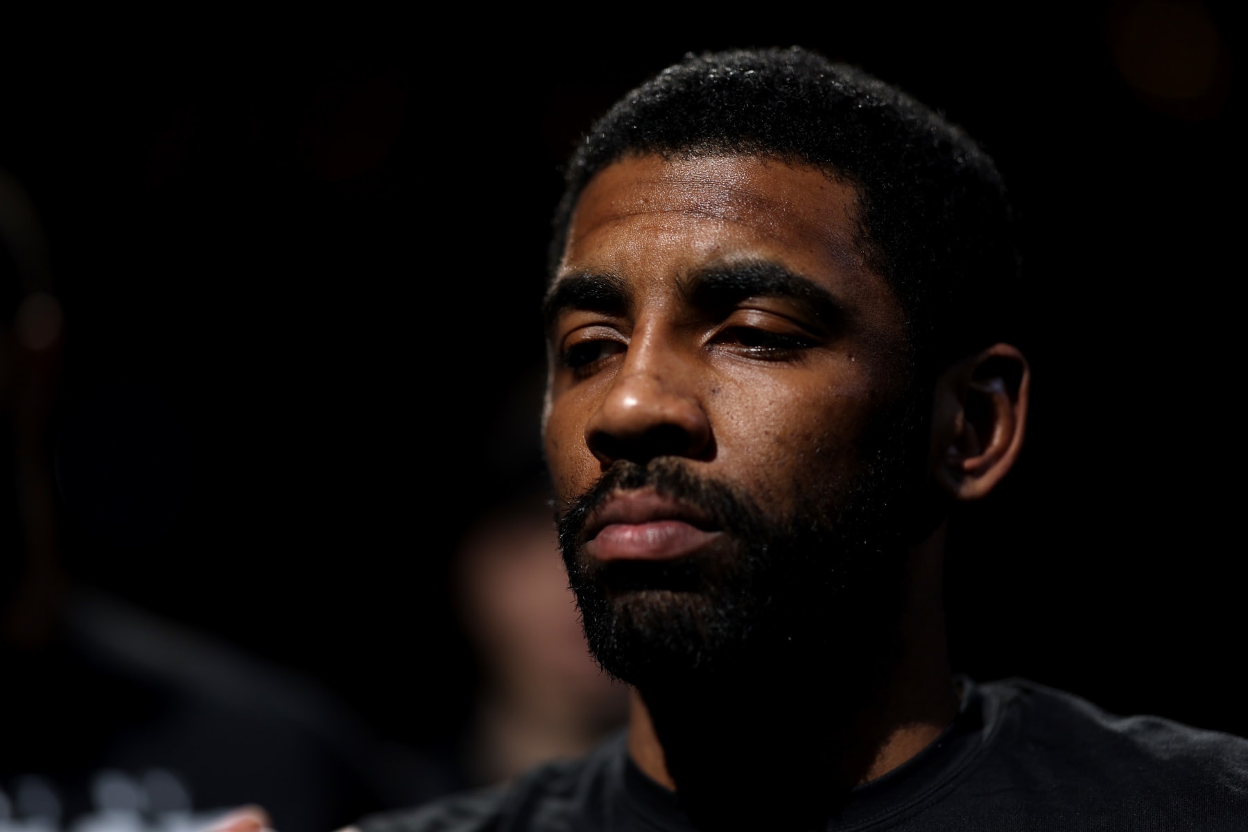 BOSTON, MASSACHUSETTS - FEBRUARY 01: Kyrie Irving #11 of the Brooklyn Nets is announced before the game against the Boston Celtics at TD Garden on February 01, 2023 in Boston, Massachusetts. NOTE TO USER: User expressly acknowledges and agrees that, by downloading and or using this photograph, User is consenting to the terms and conditions of the Getty Images License Agreement. (Photo by Maddie Meyer/Getty Images) BOSTON, MASSACHUSETTS - FEBRUARY 01: Kyrie Irving #11 of the Brooklyn Nets is announced before the game against the Boston Celtics at TD Garden on February 01, 2023 in Boston, Massachusetts. NOTE TO USER: User expressly acknowledges and agrees that, by downloading and or using this photograph, User is consenting to the terms and conditions of the Getty Images License Agreement. (Photo by Maddie Meyer/Getty Images)