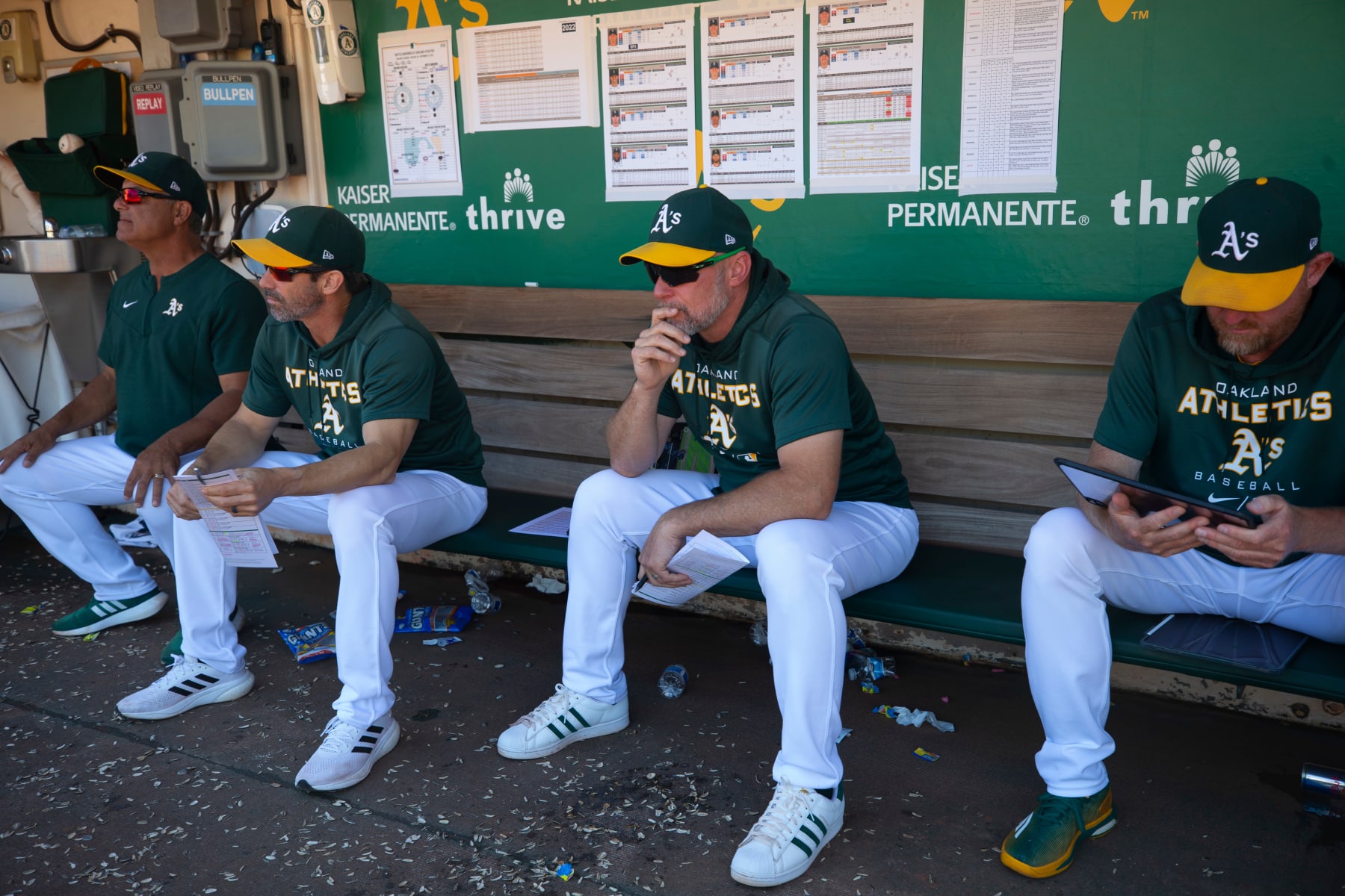 A's manager Mark Kotsay.