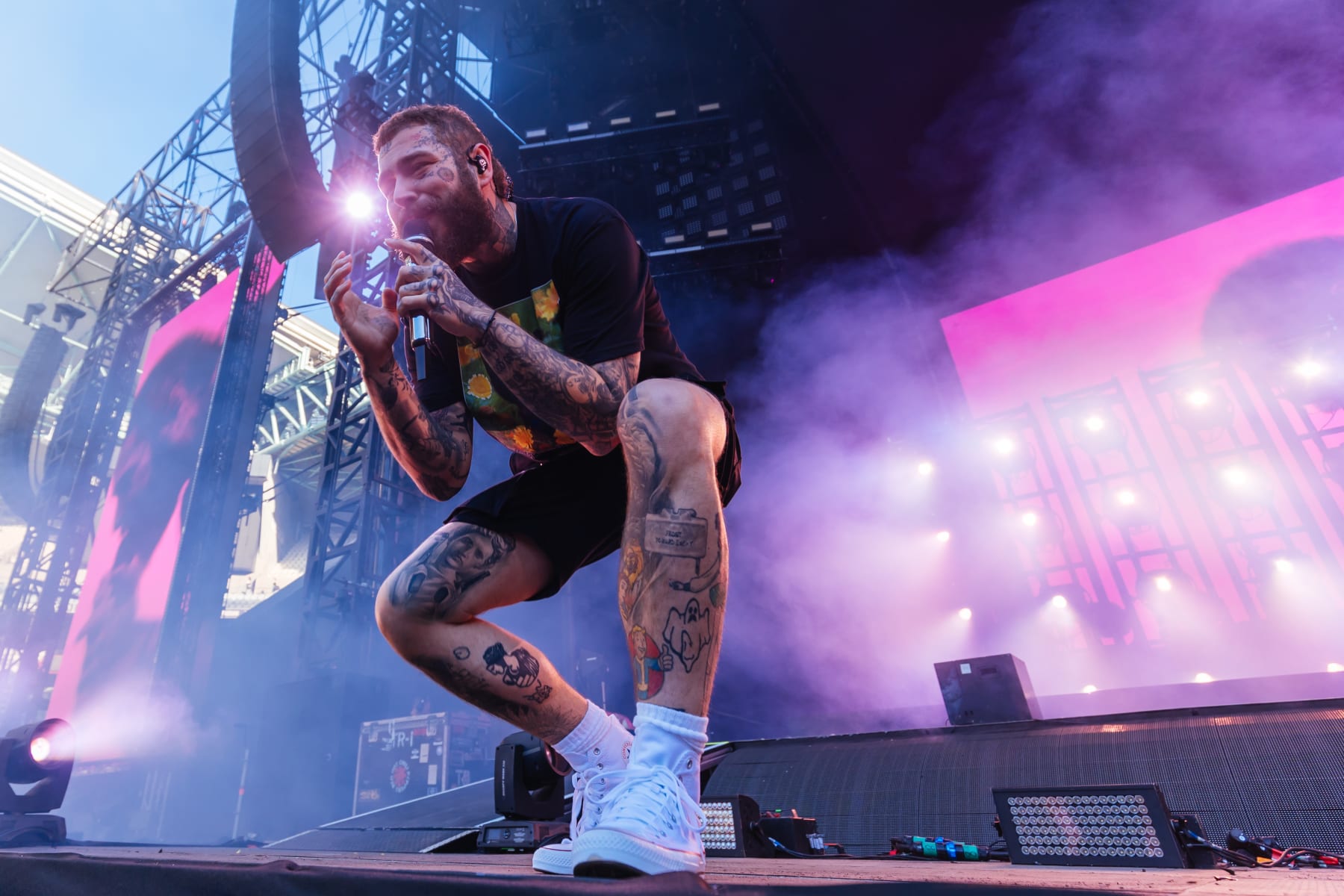 Post Malone Performs 'Rockstar' At 2023 NBA All-Star Game