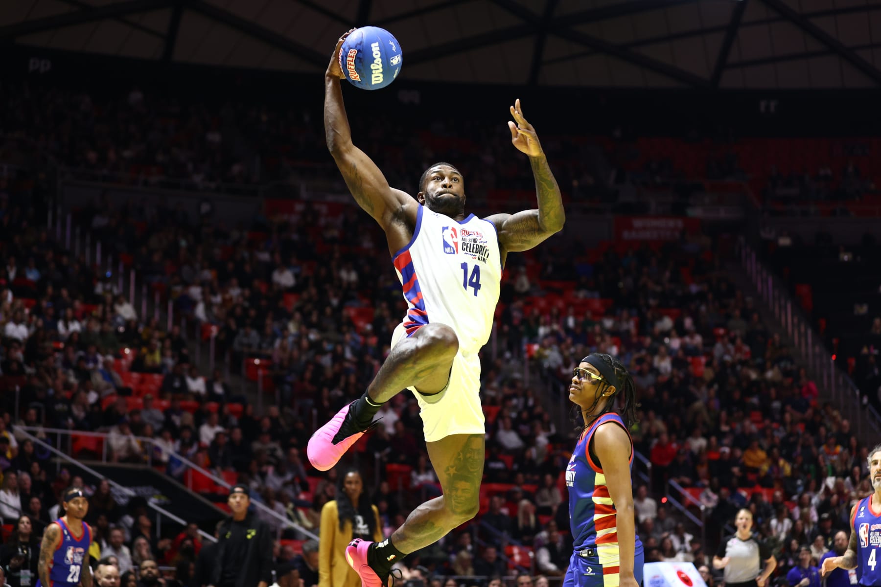 DK Metcalf dominates NBA 2023 Celebrity All-Star Game, wins MVP award