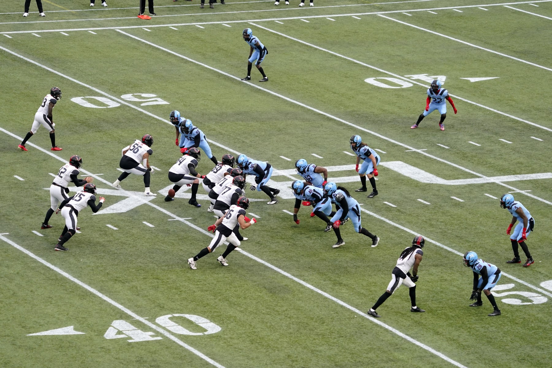 ARLINGTON, TEXAS - FEBRUARY 18: The Vegas Vipers and the Arlington Renegades play during the first half at Choctaw Stadium on February 18, 2023 in Arlington, Texas. (Photo by Sam Hodde/Getty Images)