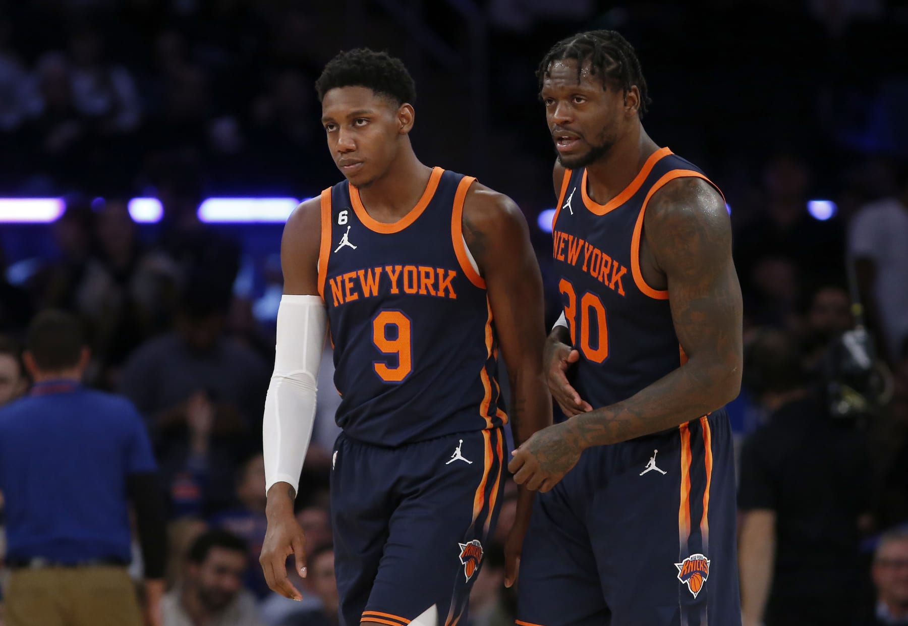Knicks' RJ Barrett Downplays Sideline Spat with Obi Toppin: 'We Squashed  It', News, Scores, Highlights, Stats, and Rumors