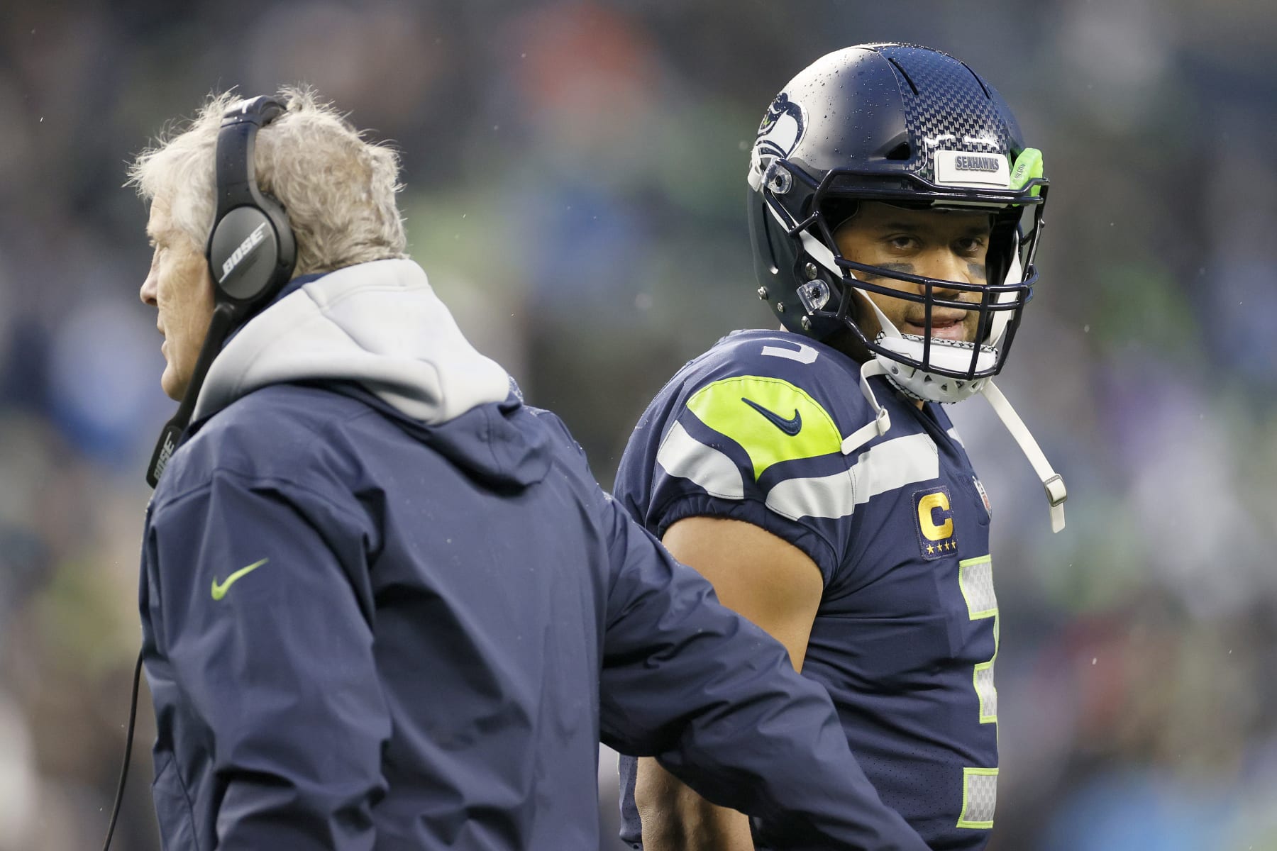 Russell Wilson Back Signed Seattle Seahawks Jersey