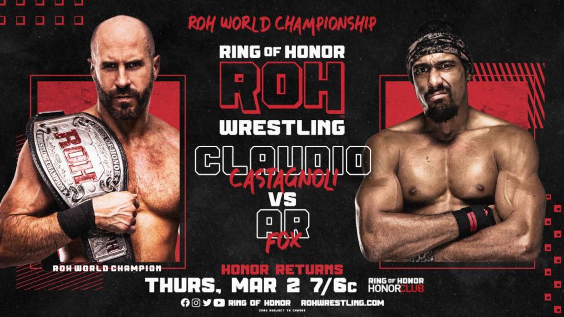 Claudio Castagnoli and AR Fox.