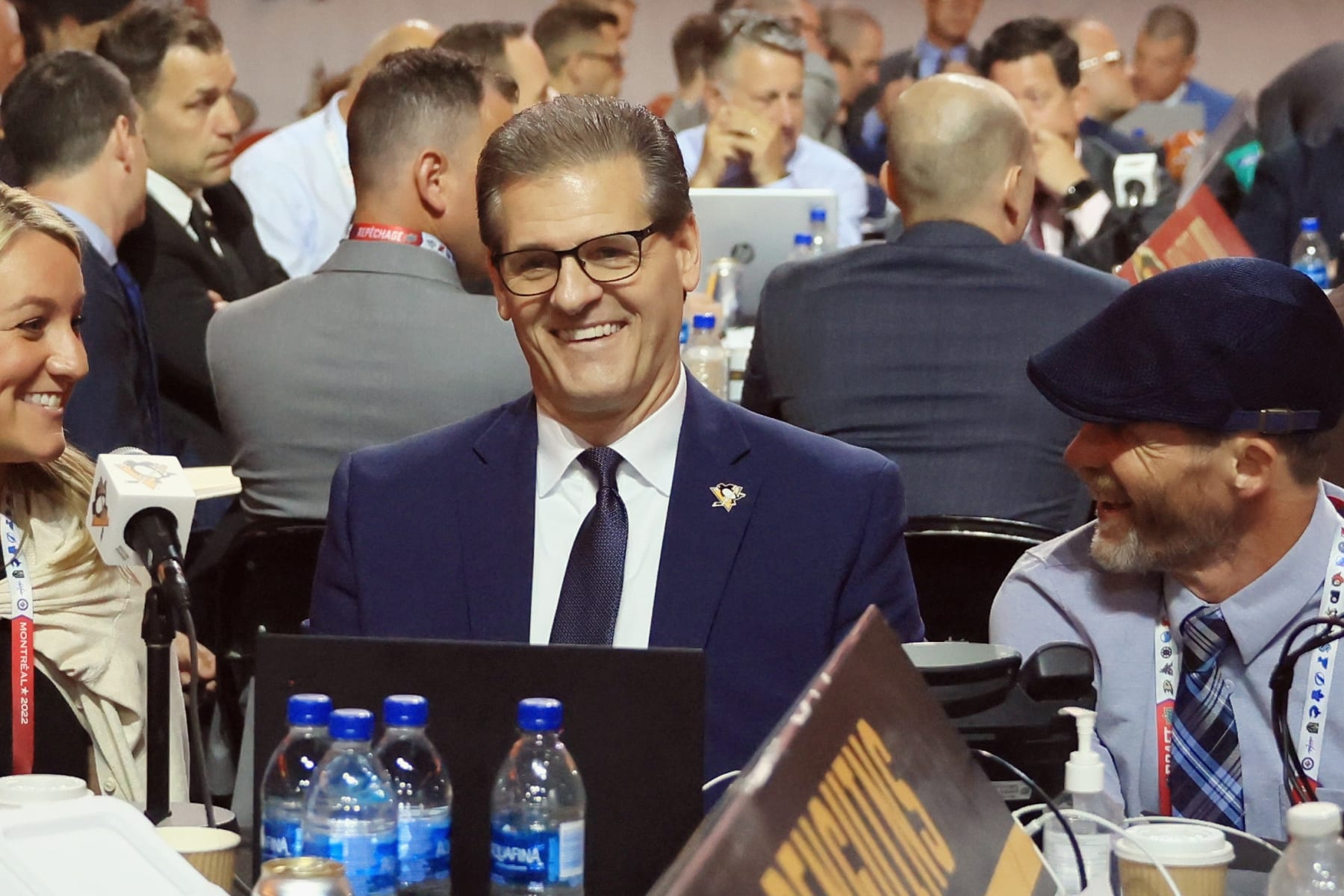 MONTREAL, QUEBEC - JULY 08: Ron Hextall of the Pittsburgh Penguins attends the 2022 NHL Draft at the Bell Centre on July 08, 2022 in Montreal, Quebec. (Photo by Bruce Bennett/Getty Images)