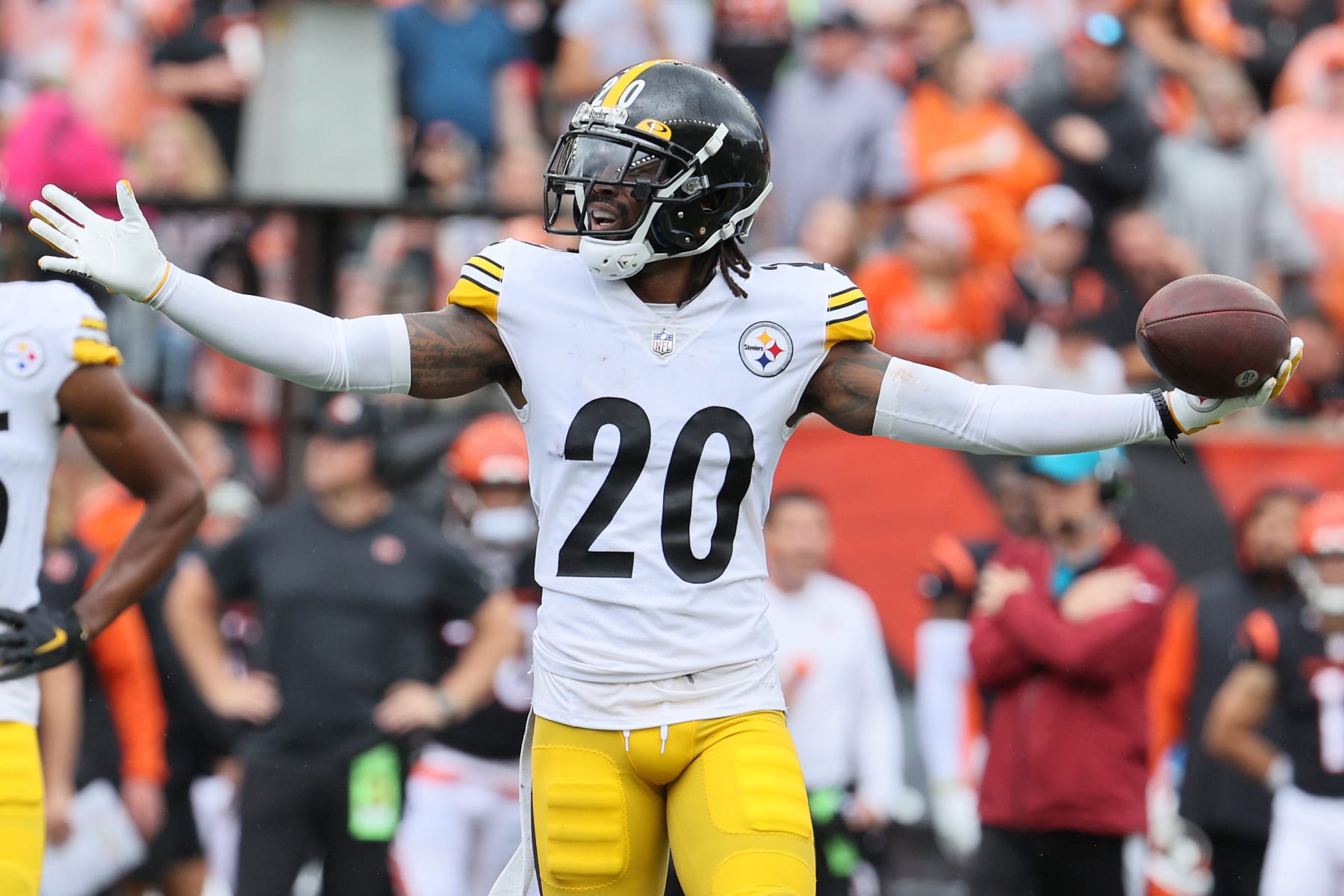 Pittsburgh, USA. 25 August 2018. Steelers Cameron Sutton #20 during the Pittsburgh  Steelers vs Tennessee Titans