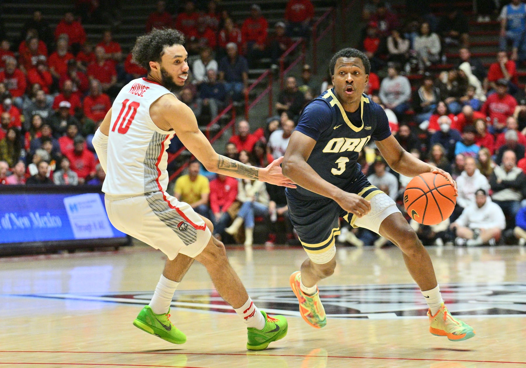 Oral Roberts University Golden Eagles Basketball #3 Abmas Jersey: Oral  Roberts University