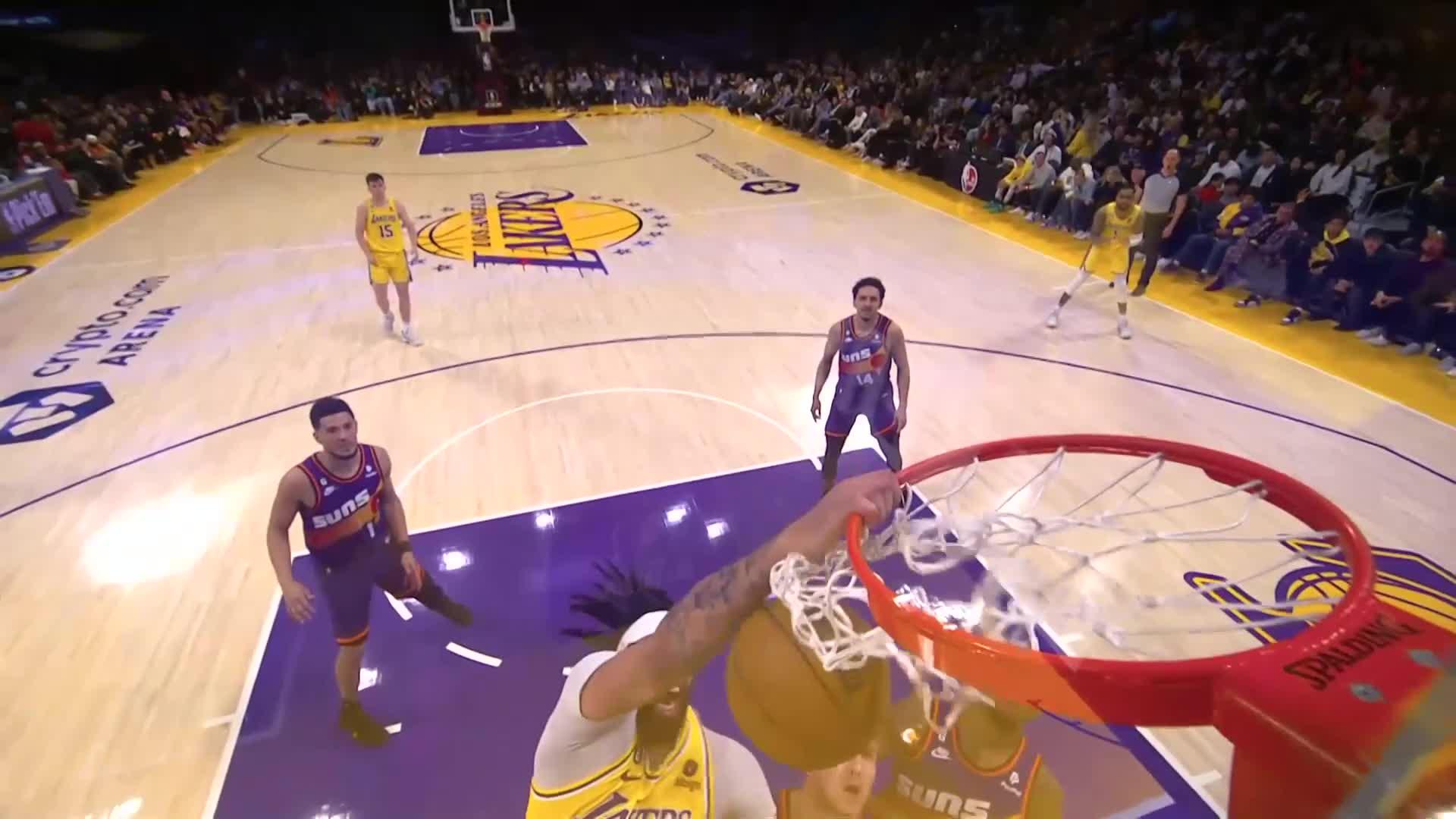 Anthony Davis with one of the day's best dunks
