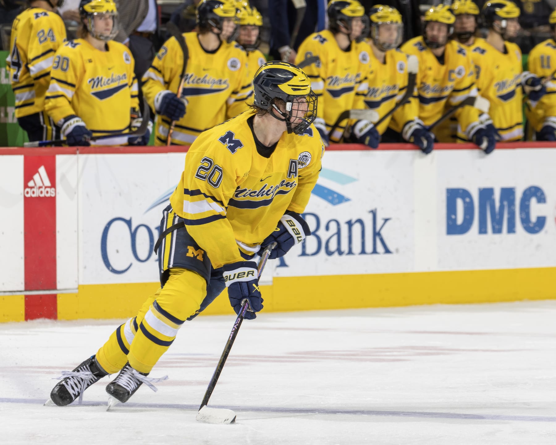 Wolverines forward Kent Johnson scores 'The Michigan' goal at worlds