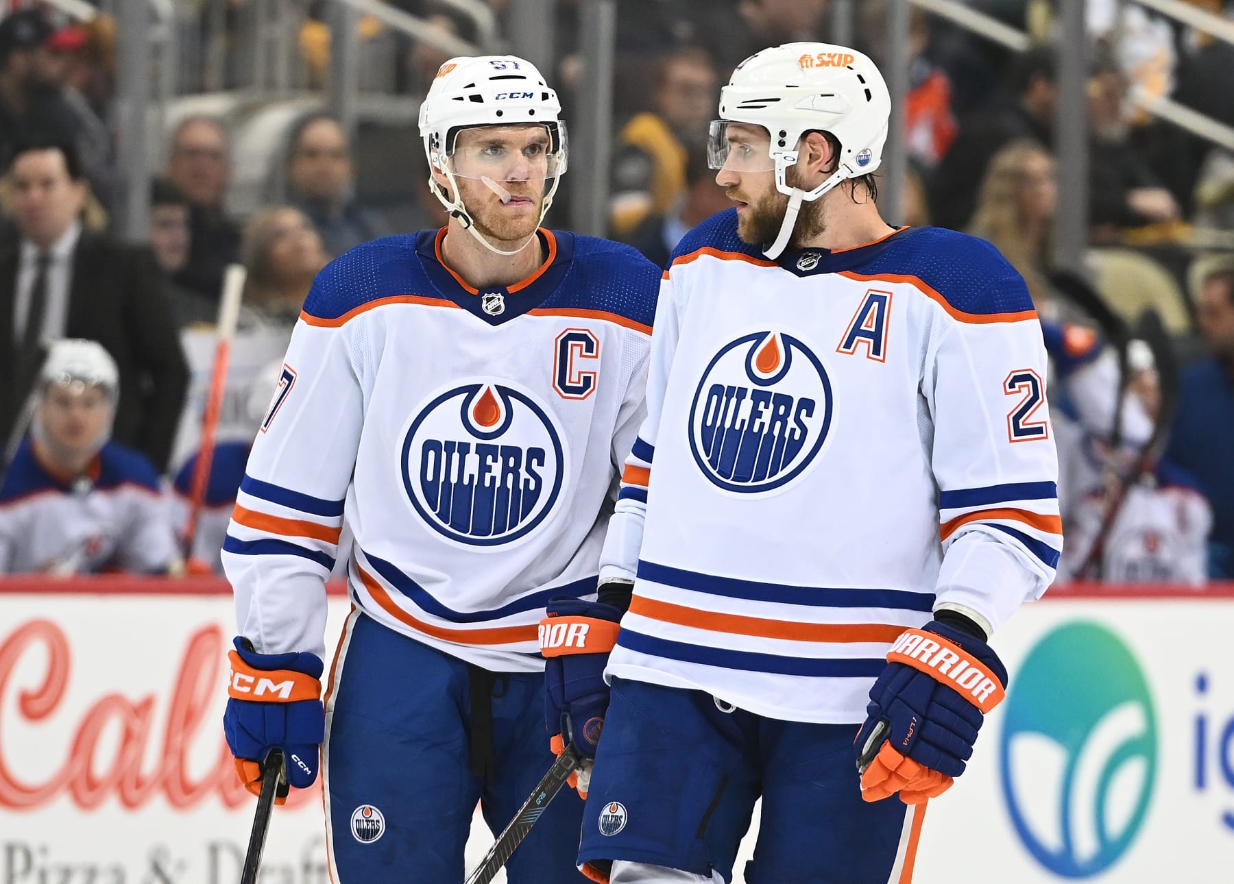Connor McDavid and Leon Draisaitl are the top two power-play scorers this season.