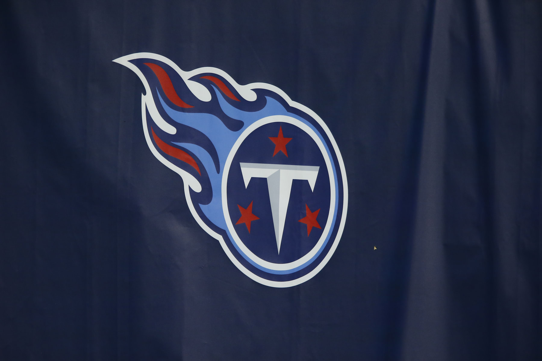 NASHVILLE, TN - NOVEMBER 12: The Tennessee Titans logo on display in game action during a NFL game between the Indianapolis Colts and the Tennessee Titans on November 12, 2020 at LP Field in Nashville TN.(Photo by Jeffrey Brown/Icon Sportswire via Getty Images) NASHVILLE, TN - NOVEMBER 12: The Tennessee Titans logo on display in game action during a NFL game between the Indianapolis Colts and the Tennessee Titans on November 12, 2020 at LP Field in Nashville TN.(Photo by Jeffrey Brown/Icon Sportswire via Getty Images)