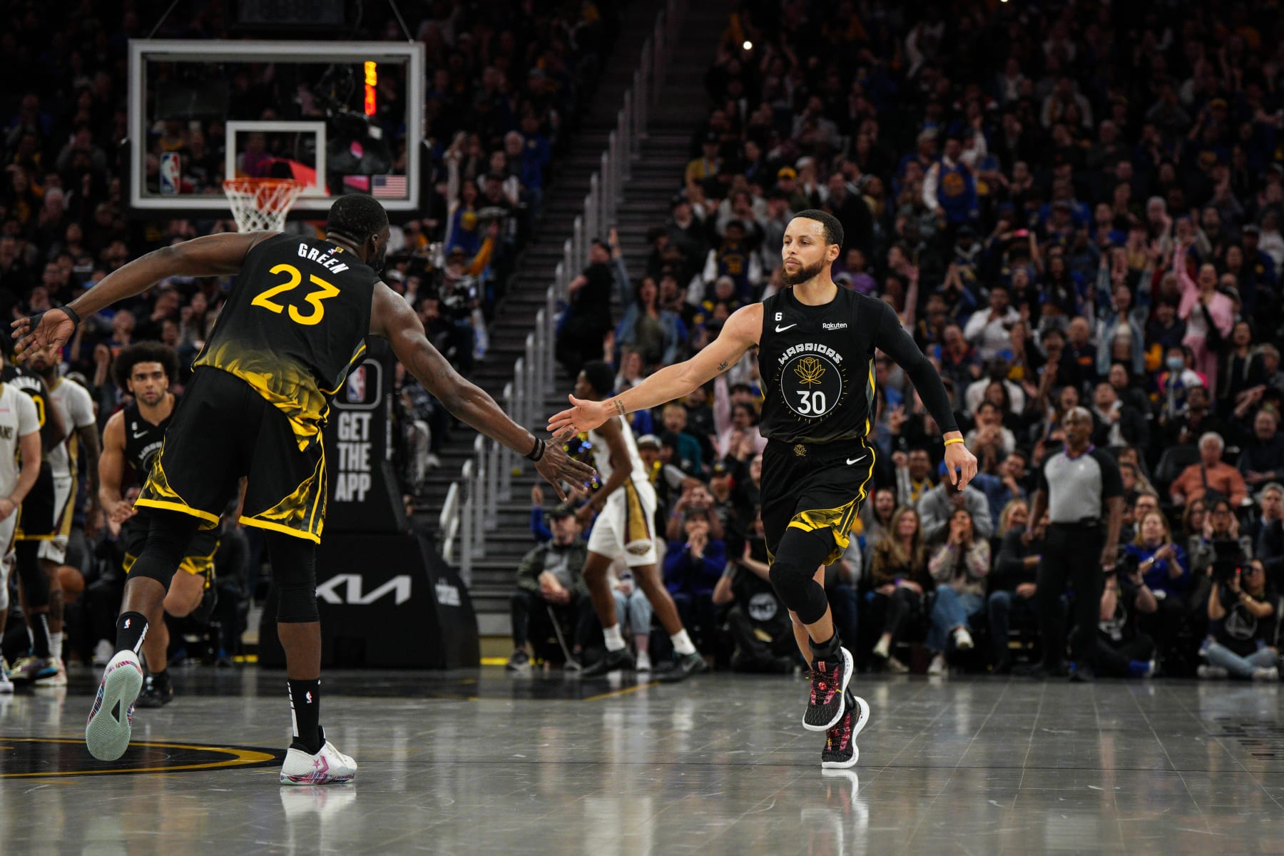 Draymond Green and Stephen Curry Draymond Green and Stephen Curry