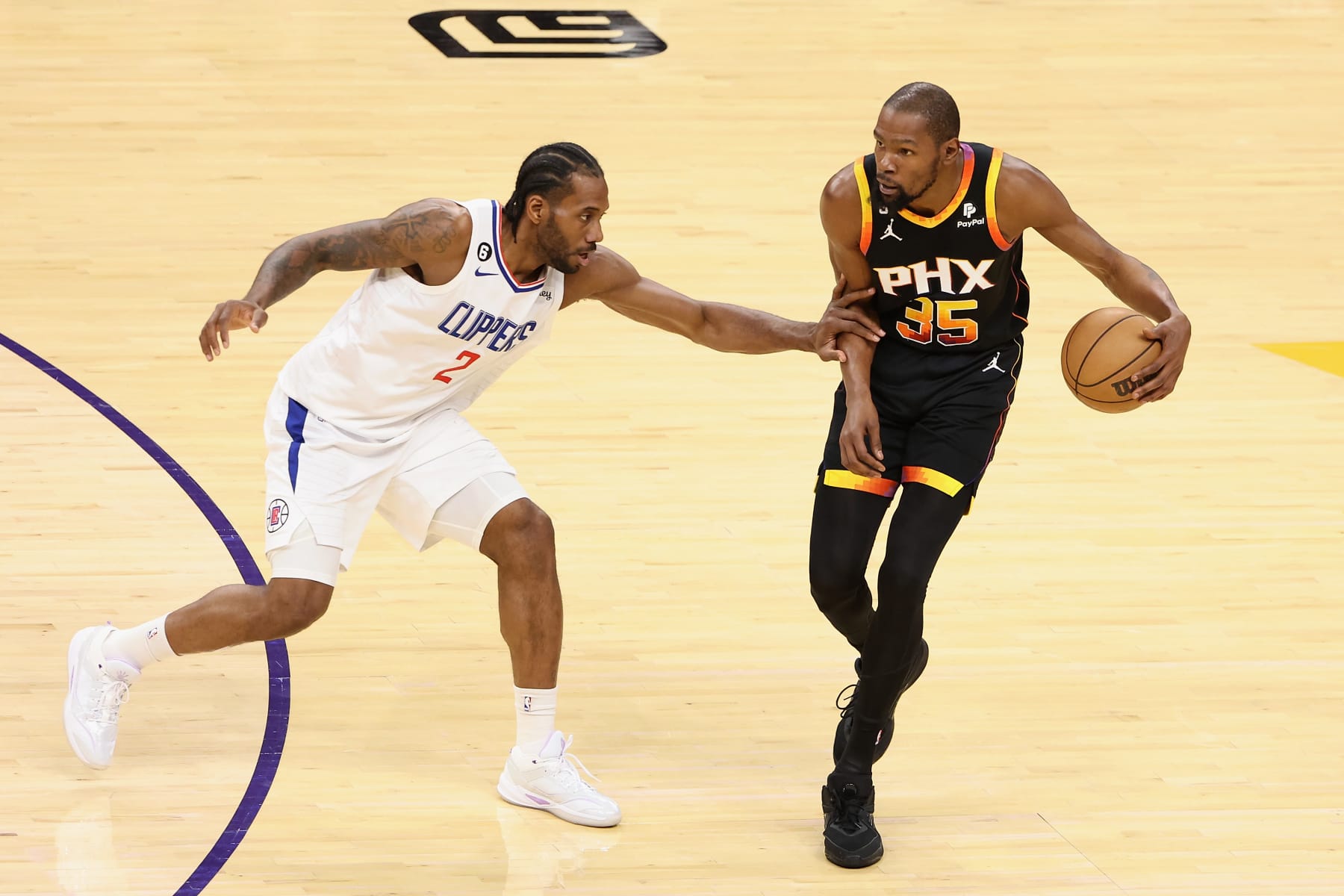 Kawhi Leonard and Kevin Durant Kawhi Leonard and Kevin Durant