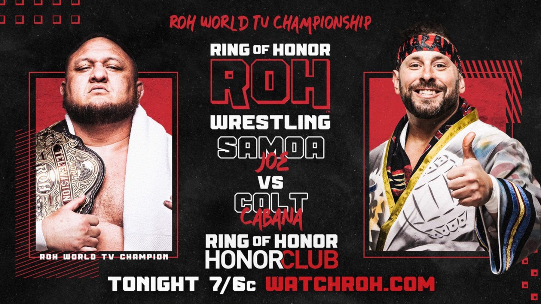 Samoa Joe and Colt Cabana.