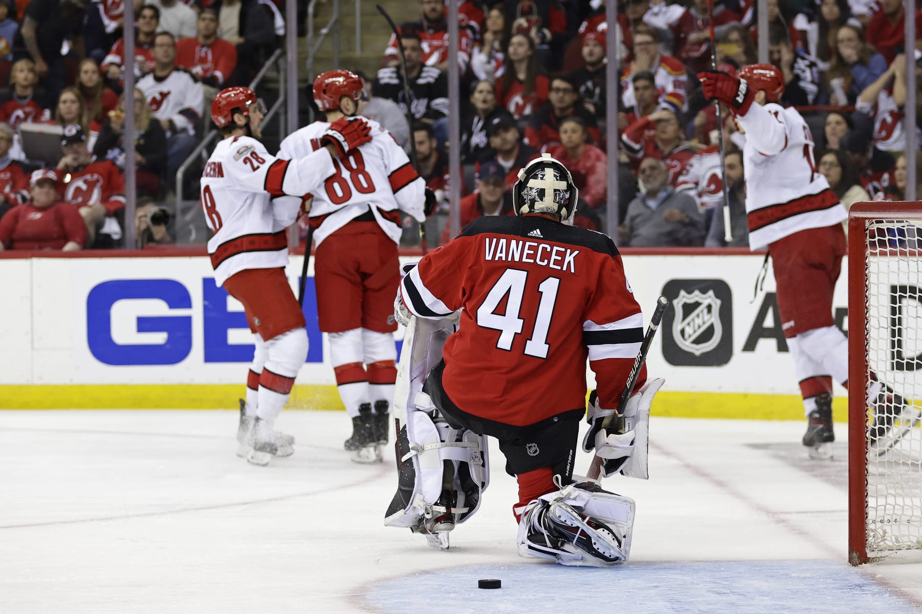 Devils smothered by Hurricanes as Carolina jumps to 1-0 series