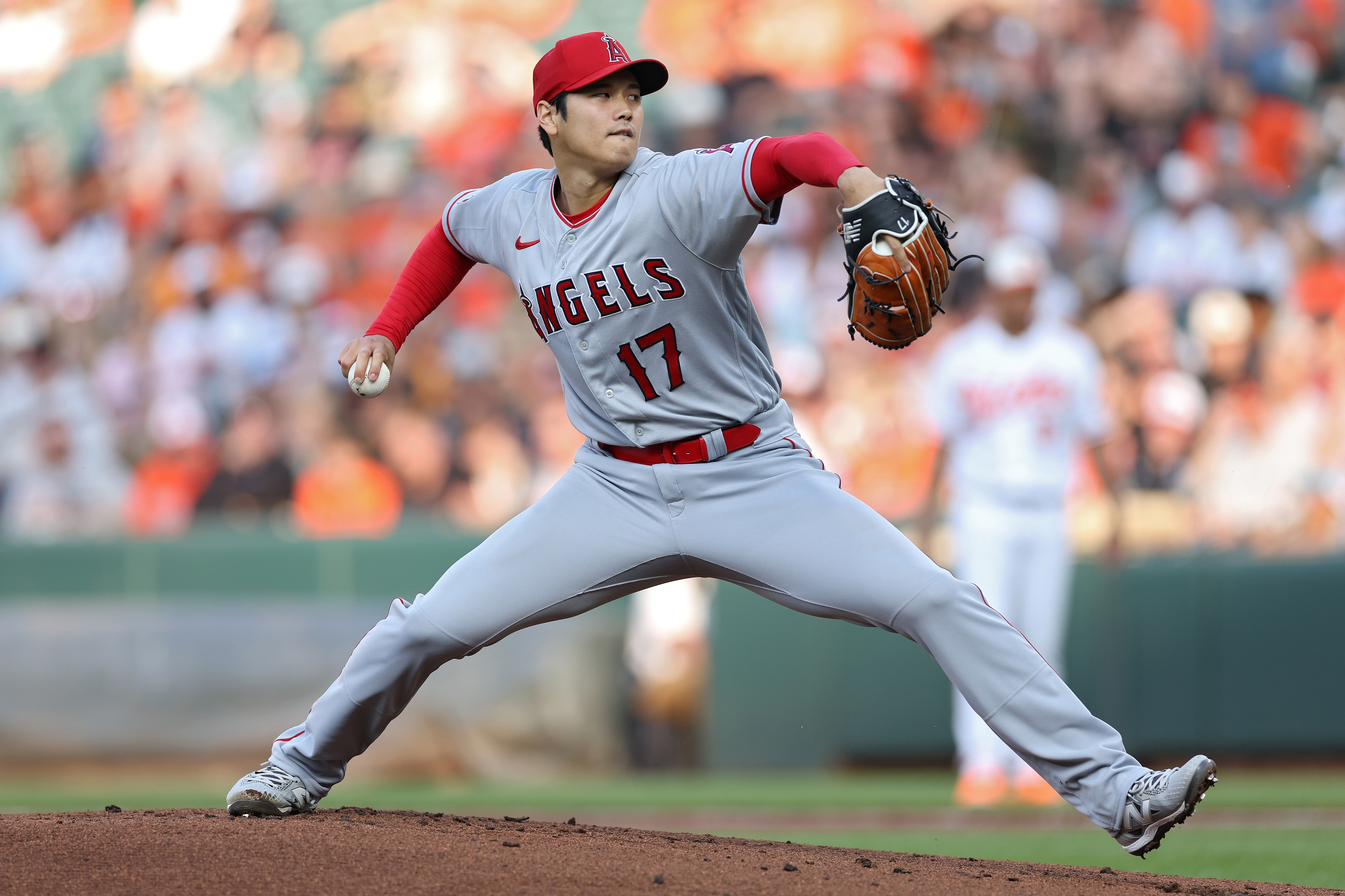 Ohtani pitches 7 innings, reaches base 5 times as Angels beat Orioles 9-5