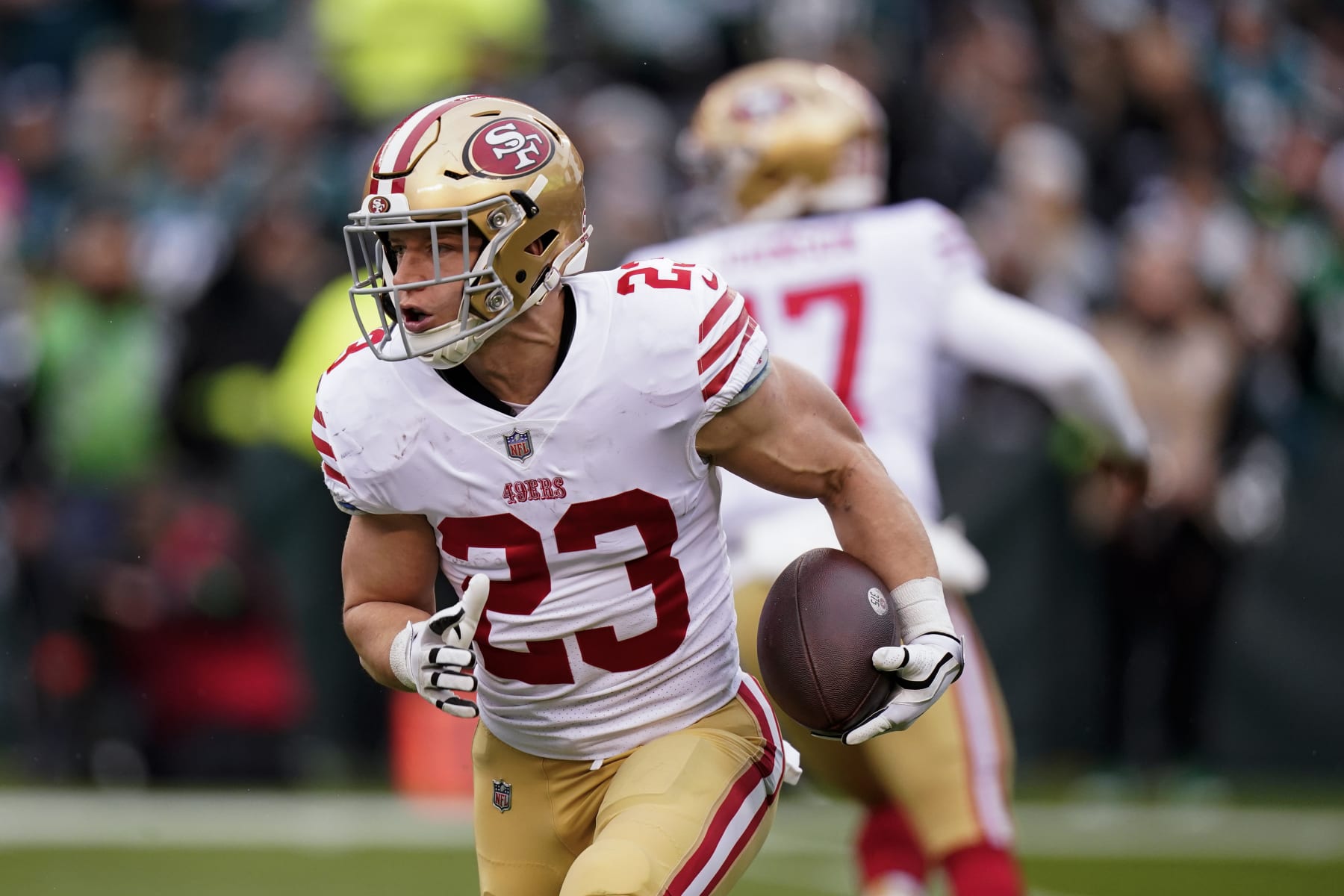 Christian McCaffrey, San Francisco 49ers HB, NFL and PFF stats