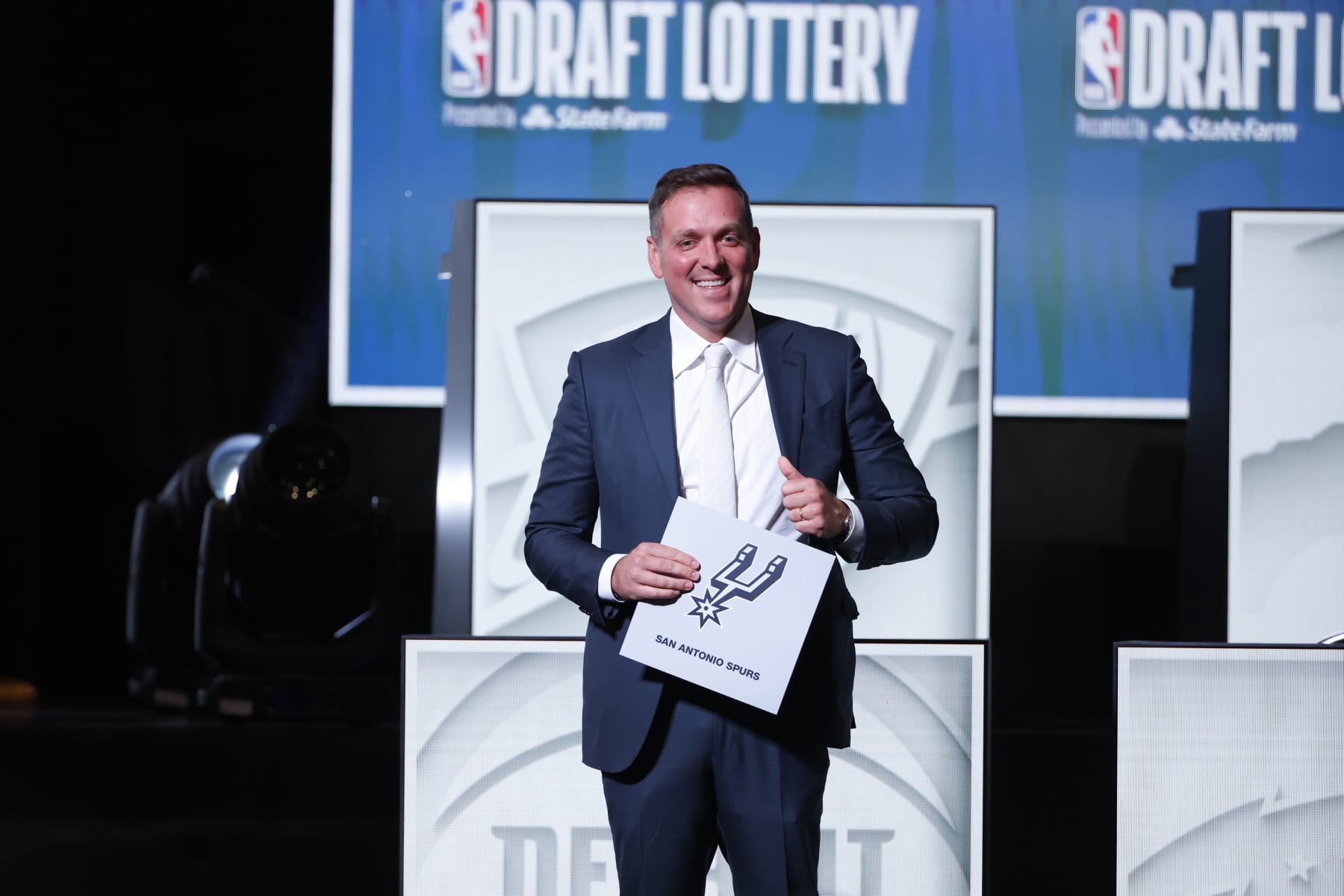 San Antonio Spurs strike it rich at NBA draft lottery