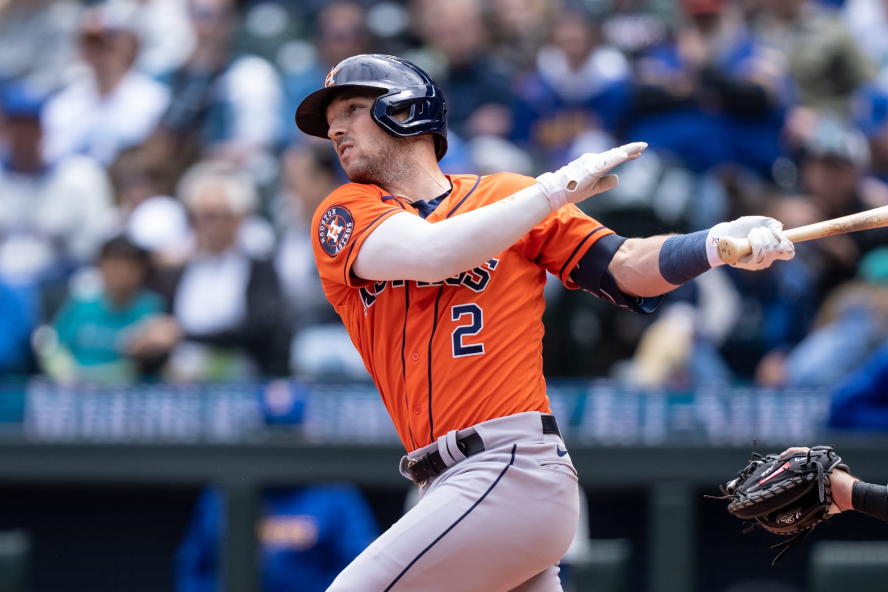 Jose Urquidy 2019 Team Issued Orange Alternate Los Astros Jersey