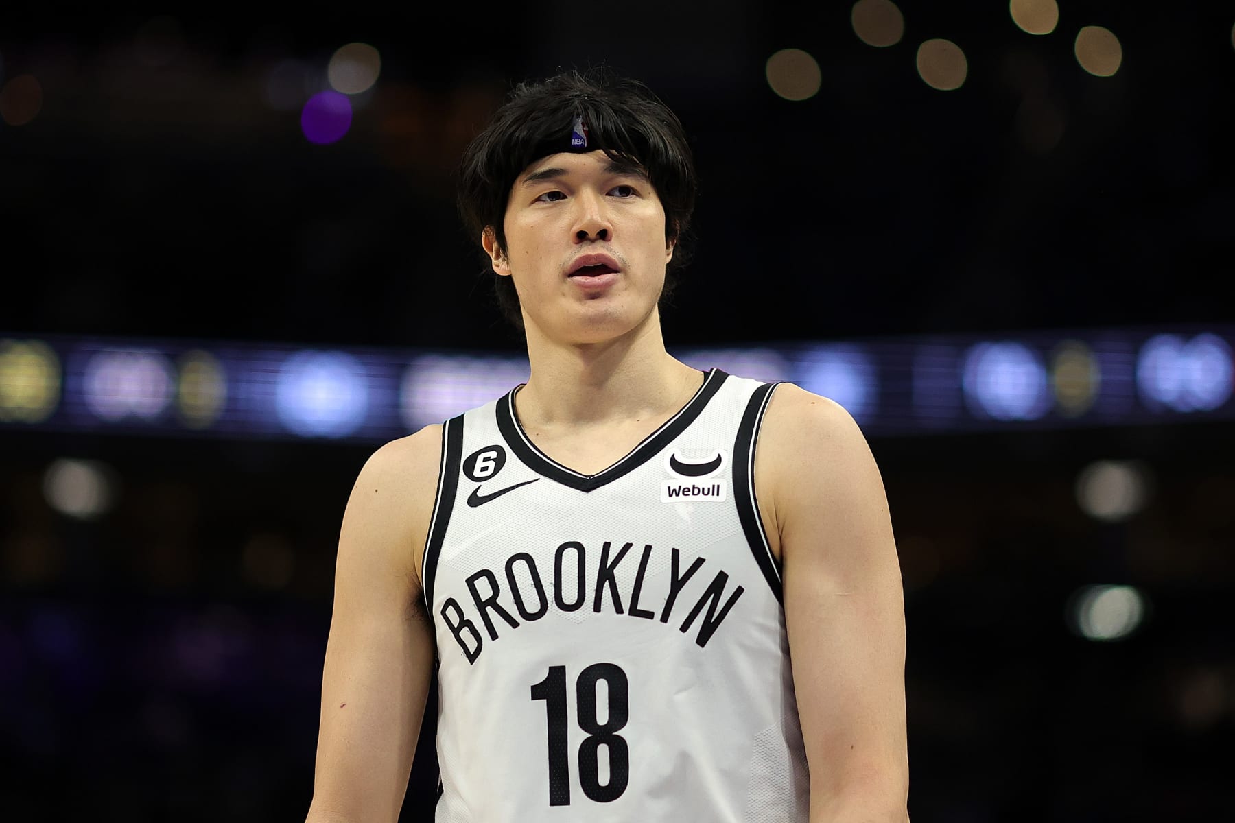 2022-23 Brooklyn Nets Watanabe #18 Jordan Swingman Alternate Jersey (M)