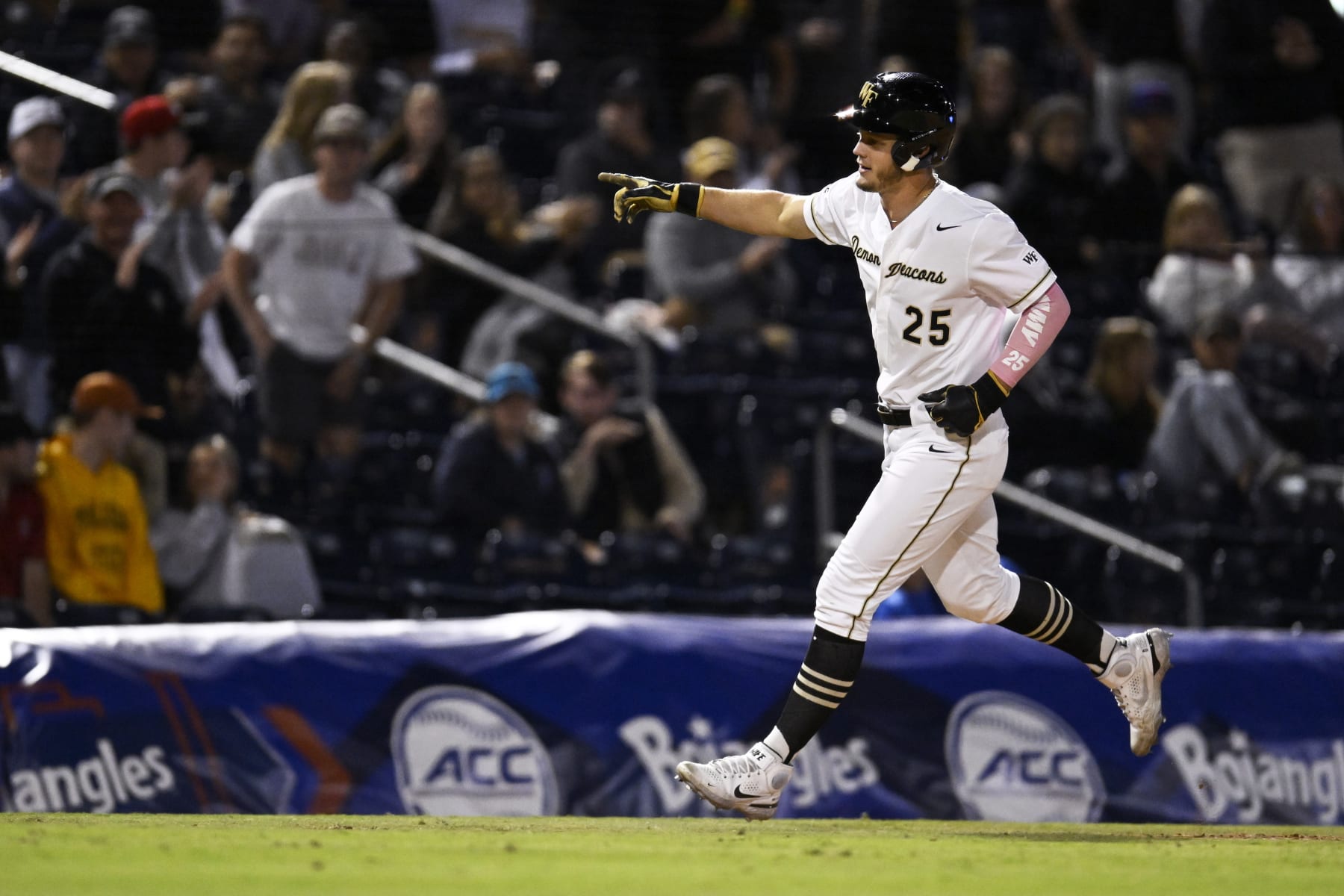 Wake Forest leads suspended game in NCAA super regional