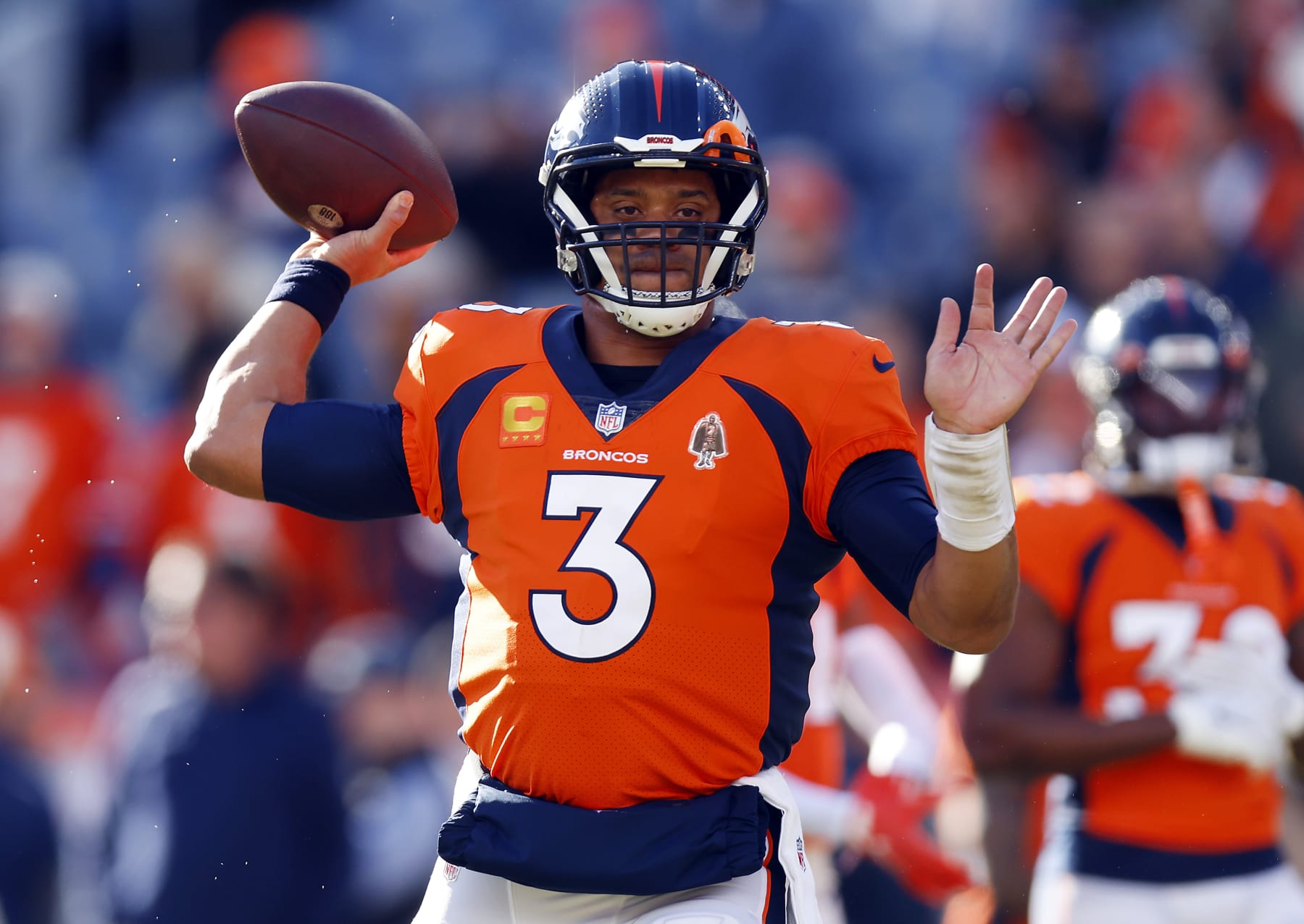 Russell Wilson Credits Denver Broncos Offensive Line After