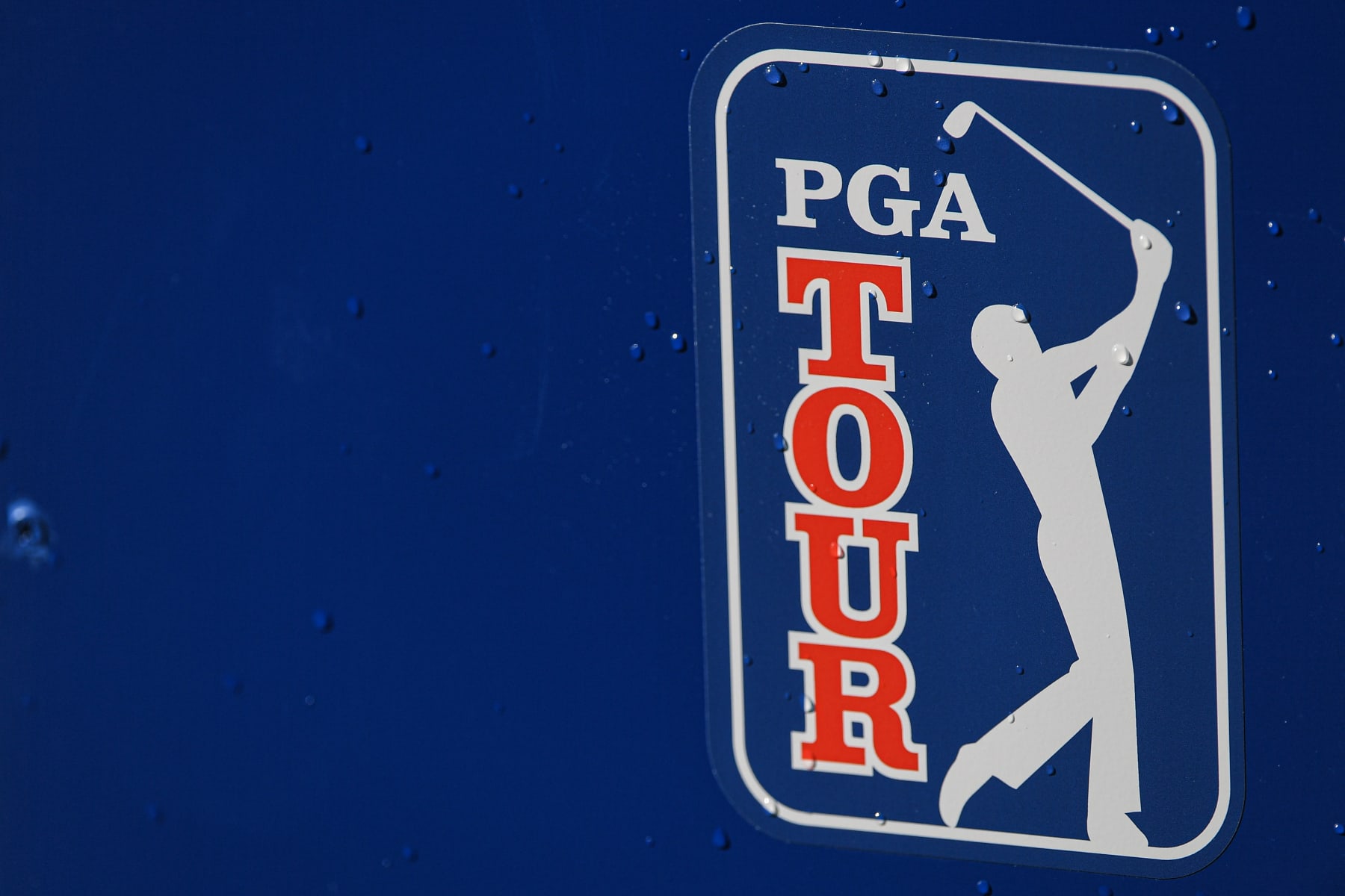 SAN DIEGO, CA - JANUARY 29: PGA TOUR logo is seen during the second round of the Farmers Insurance Open at Torrey Pines South on January 29, 2021 in San Diego, California. (Photo by Ben Jared/PGA TOUR via Getty Images)
