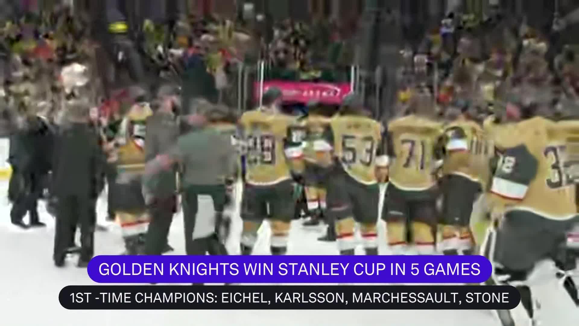 Golden Knights win Stanley Cup, cementing Vegas as sports city