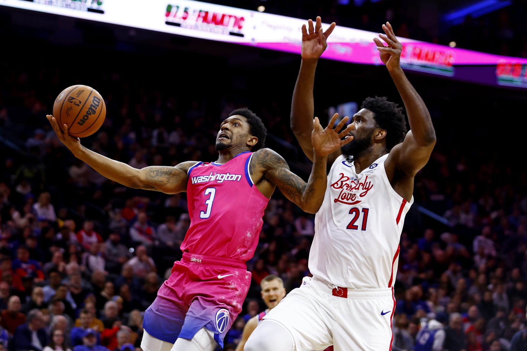 Bradley Beal and Joel Embiid Bradley Beal and Joel Embiid