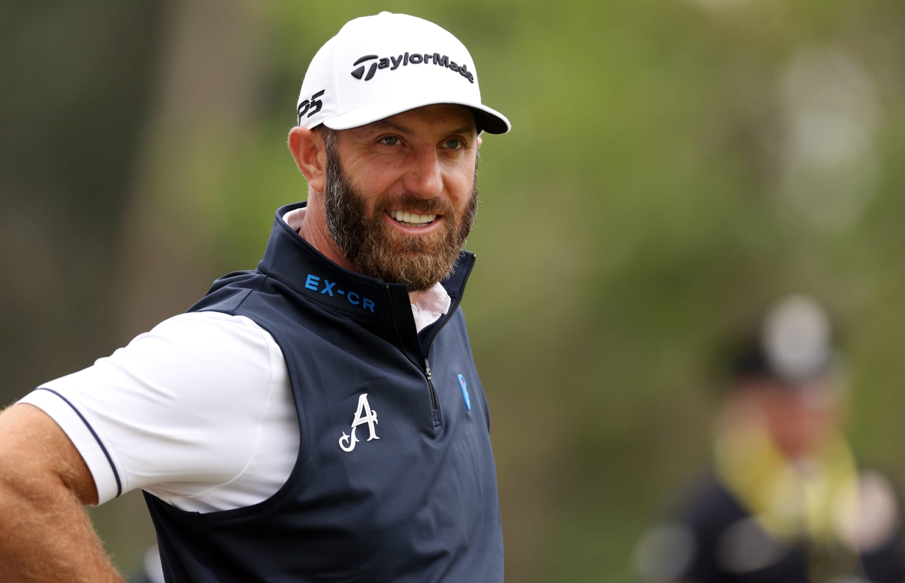 LOS ANGELES, CALIFORNIA - JUNE 14: Dustin Johnson of the United States looks on during a practice round prior to the 123rd U.S. Open Championship at The Los Angeles Country Club on June 14, 2023 in Los Angeles, California. (Photo by Andrew Redington/Getty Images)