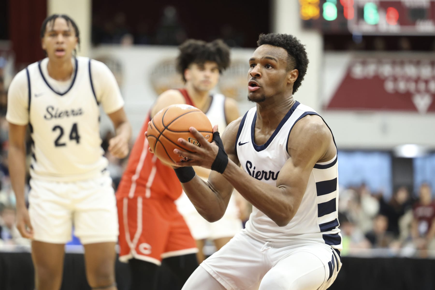 Bronny Projected to go top 10 in the NBA draft! #fyp #bronnyjames #nba